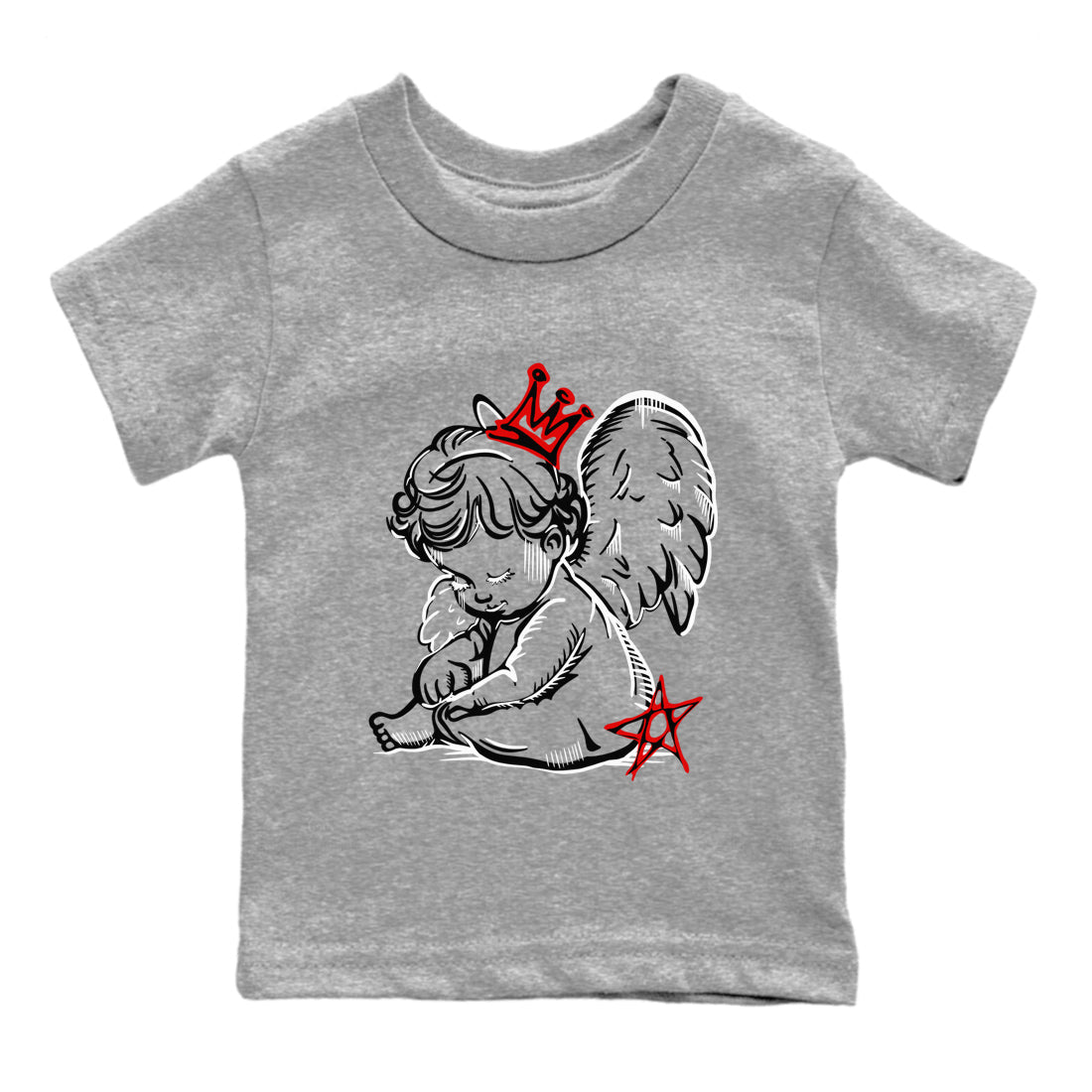 Neon Angel snkmatch Tees Kids - Air Jordan 4 White Cement