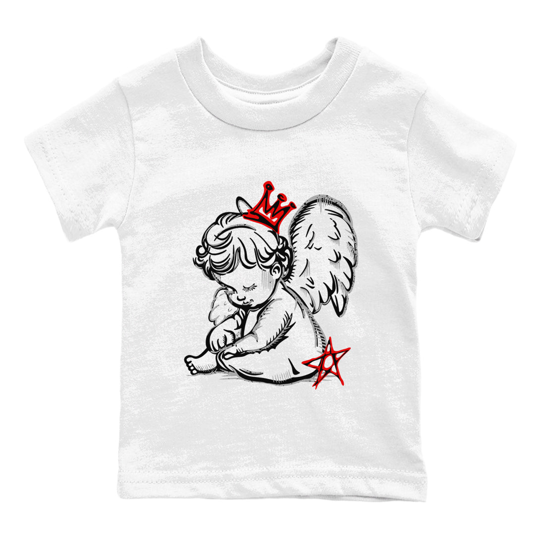 Neon Angel snkmatch Tees Kids - Air Jordan 4 White Cement