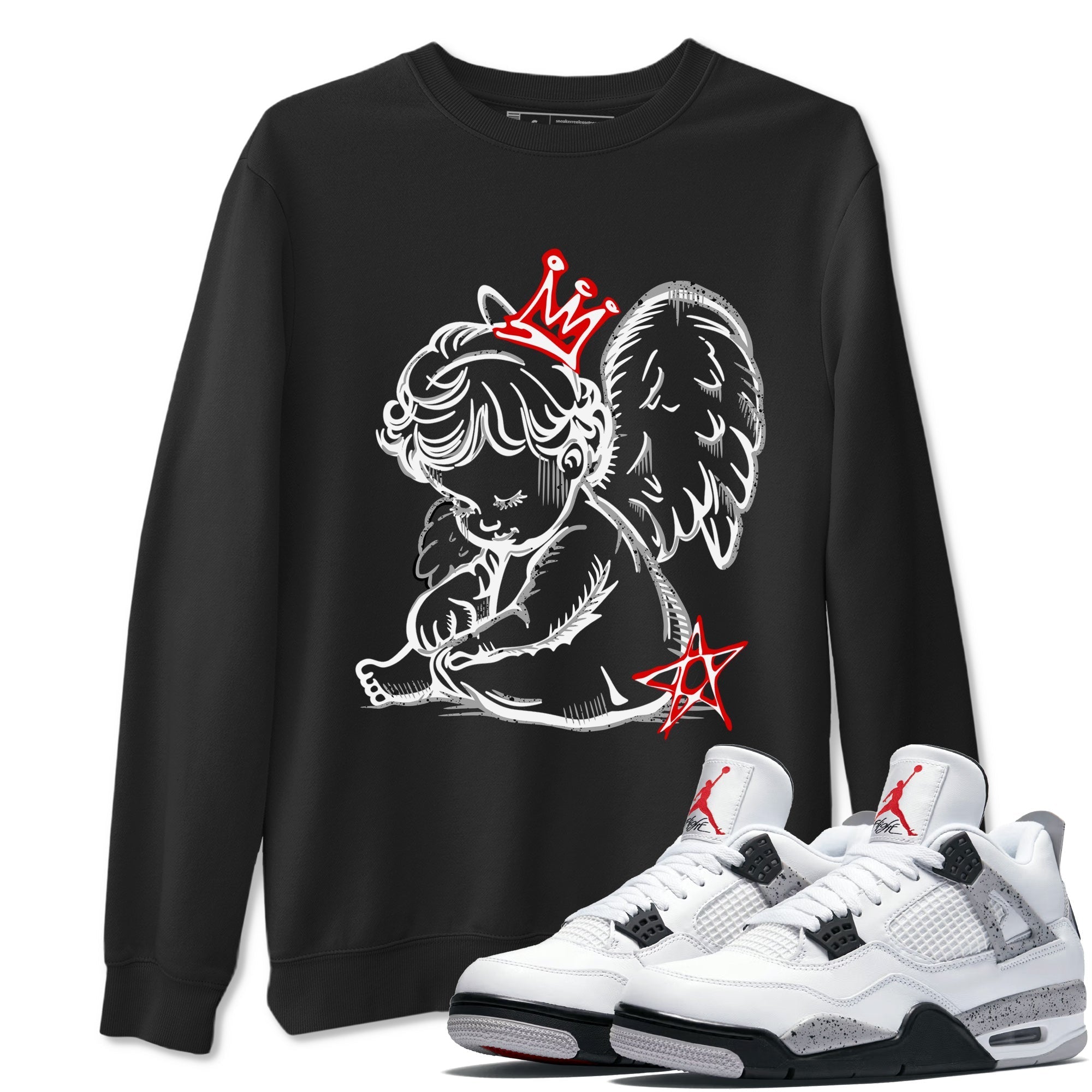 Neon Angel snkmatch Tees - Air Jordan 4 White Cement