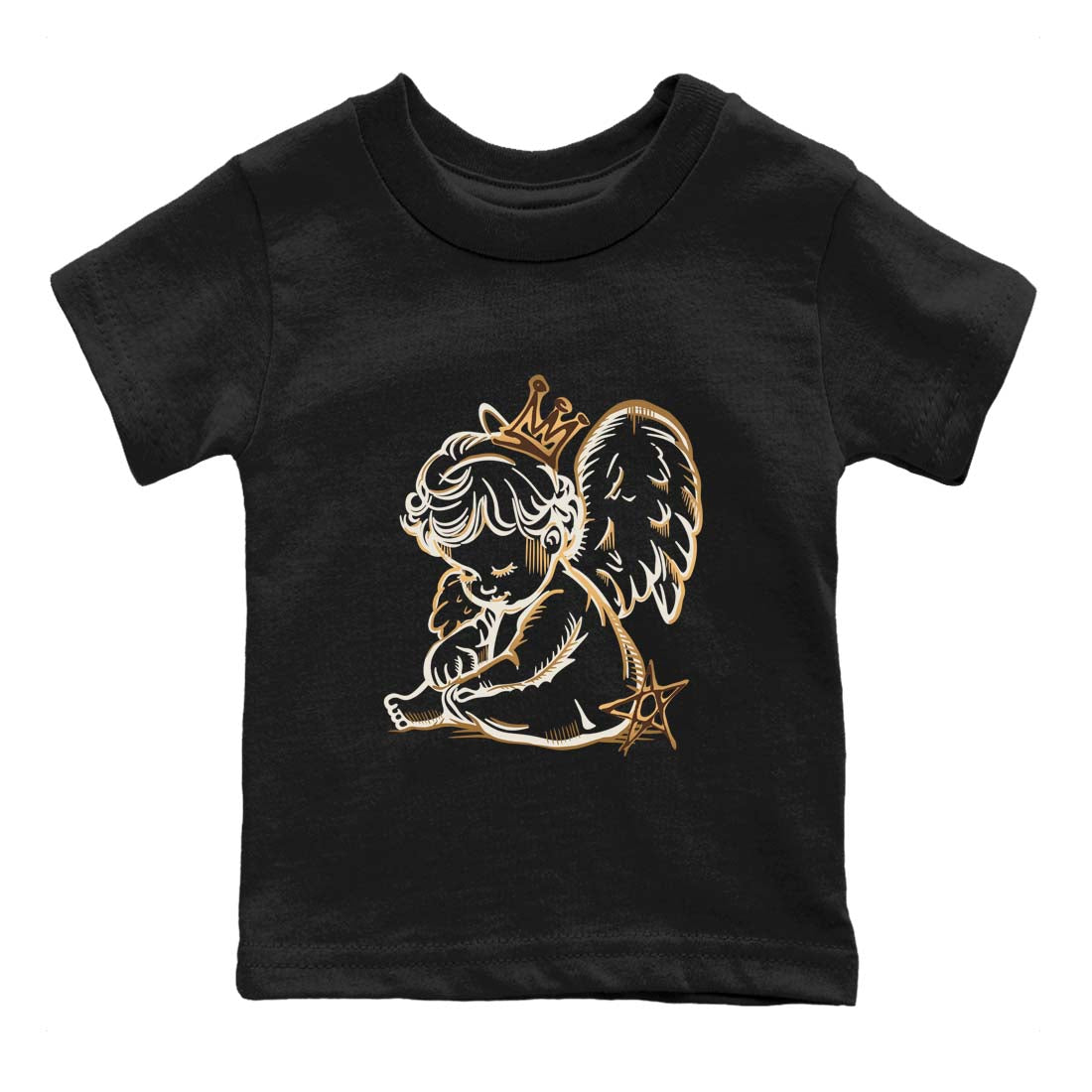 Neon Angel snkmatch Tees Kids - Air Jordan 5 Golden Ticket
