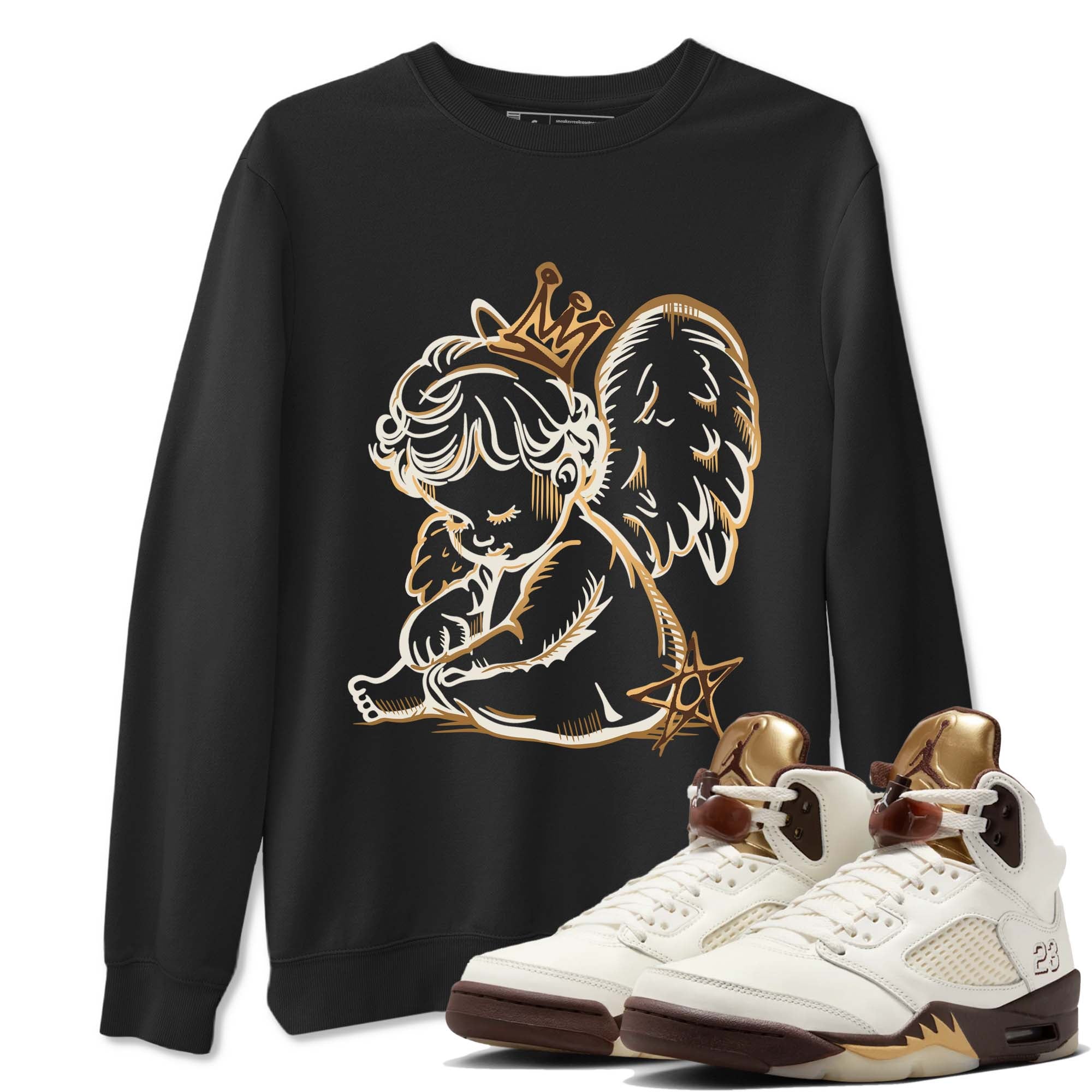Neon Angel snkmatch Tees - Air Jordan 5 Golden Ticket