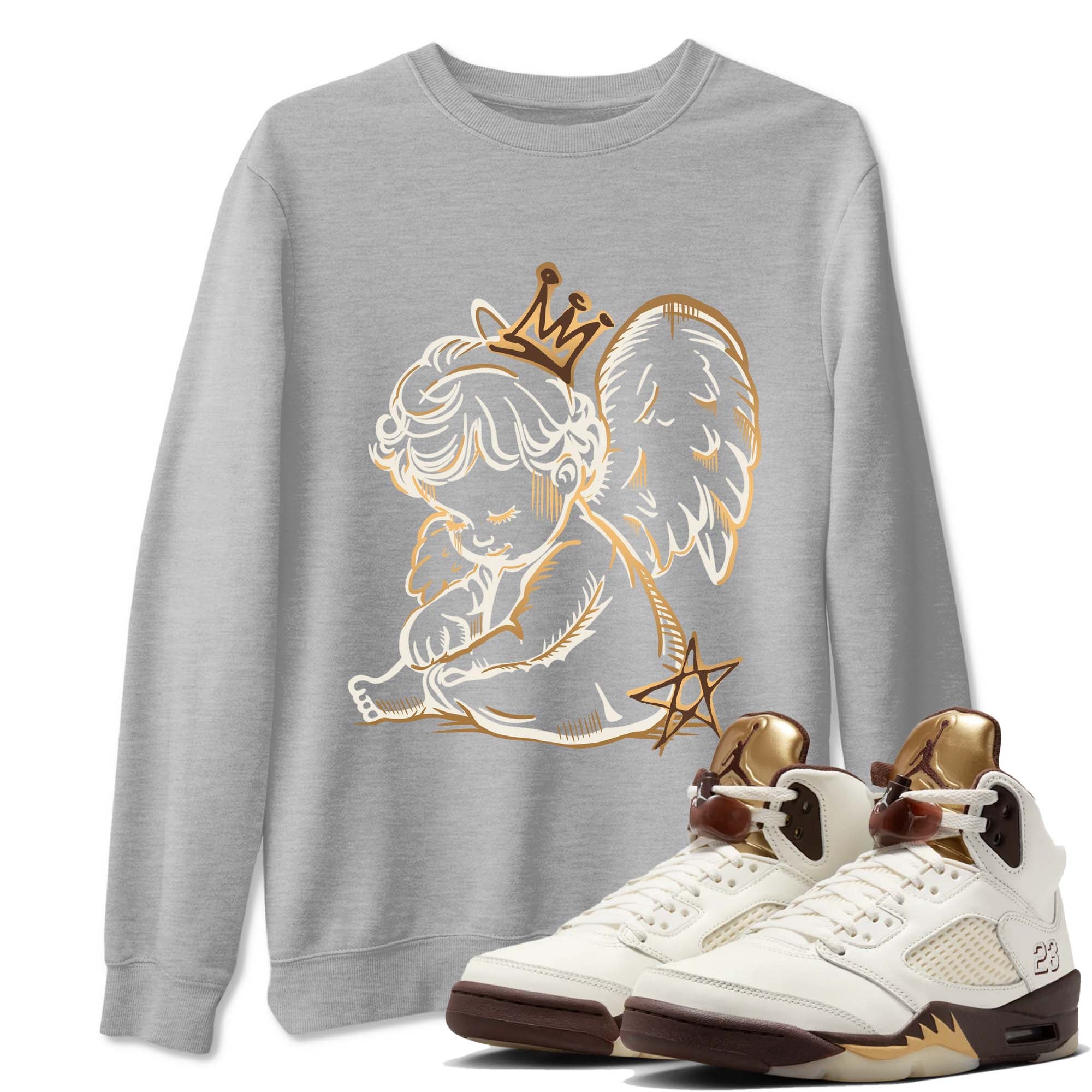 Neon Angel snkmatch Tees - Air Jordan 5 Golden Ticket