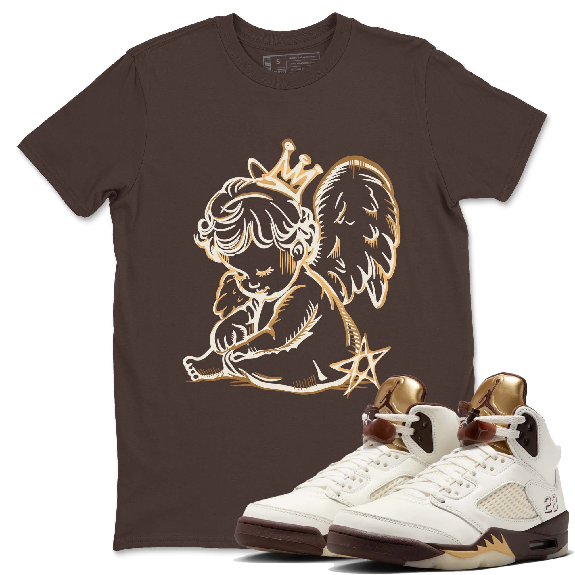 Neon Angel snkmatch Tees - Air Jordan 5 Golden Ticket