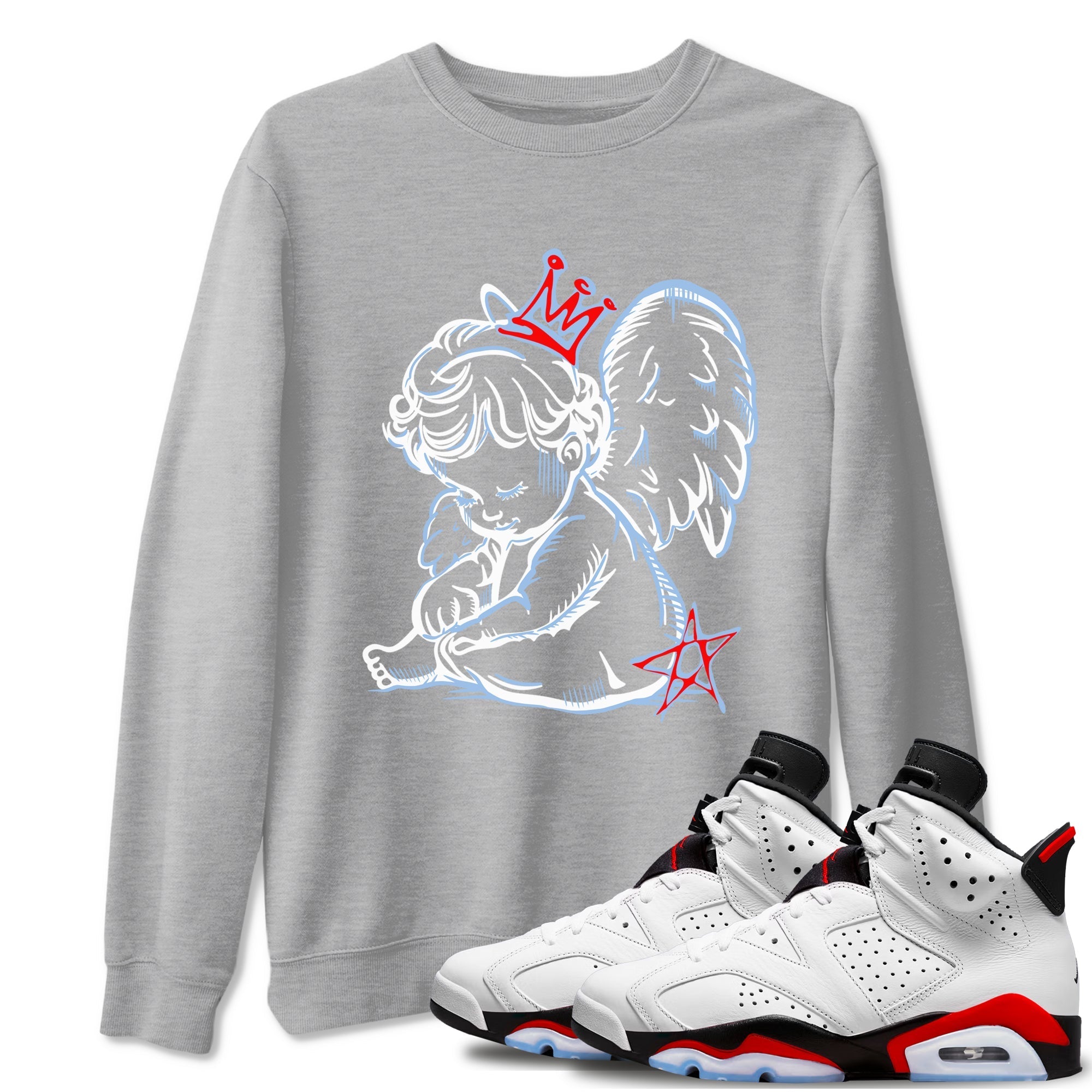 Neon Angel snkmatch Tees - Air Jordan 6 Fire Red