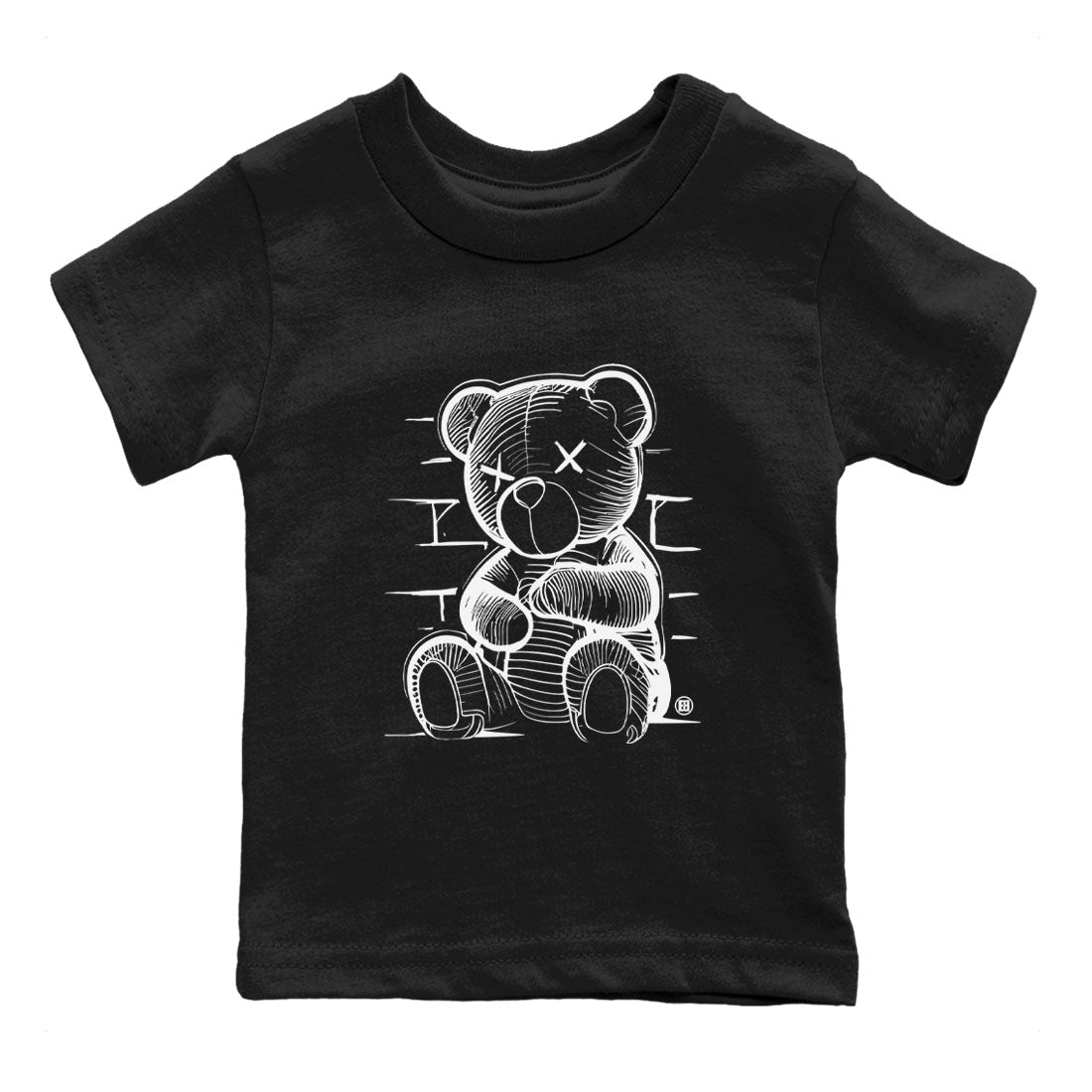 Neon Bear snkmatch Tees Kids - Air Jordan 1 Black White