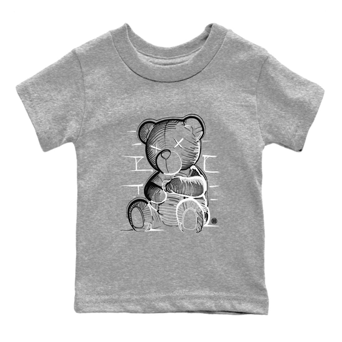 Neon Bear snkmatch Tees Kids - Air Jordan 1 Black White