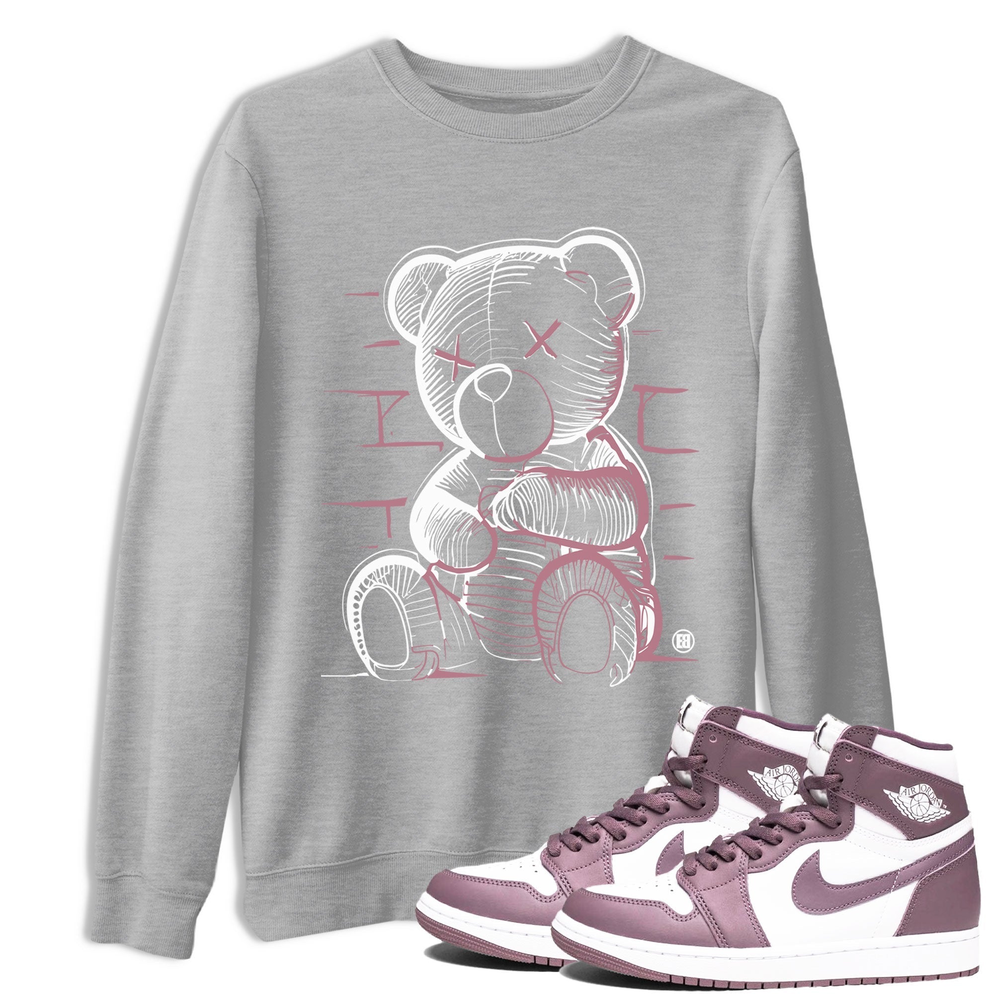 Neon Bear snkmatch Tee - Air Jordan 1 Mauve