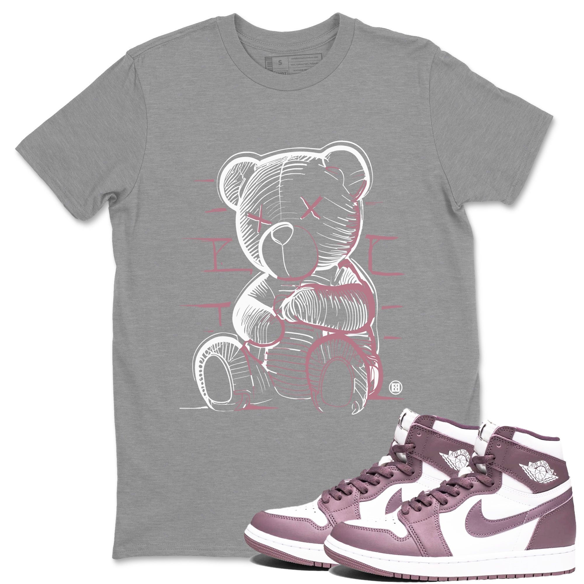 Neon Bear snkmatch Tee - Air Jordan 1 Mauve