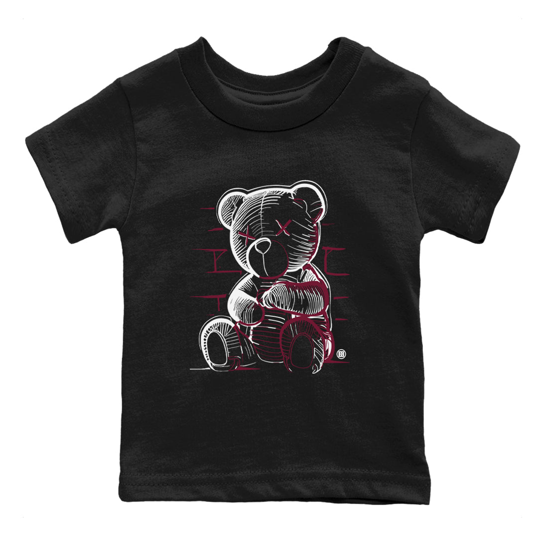 Neon Bear snkmatch Tees Kids - Air Jordan 1 Metallic Burgundy