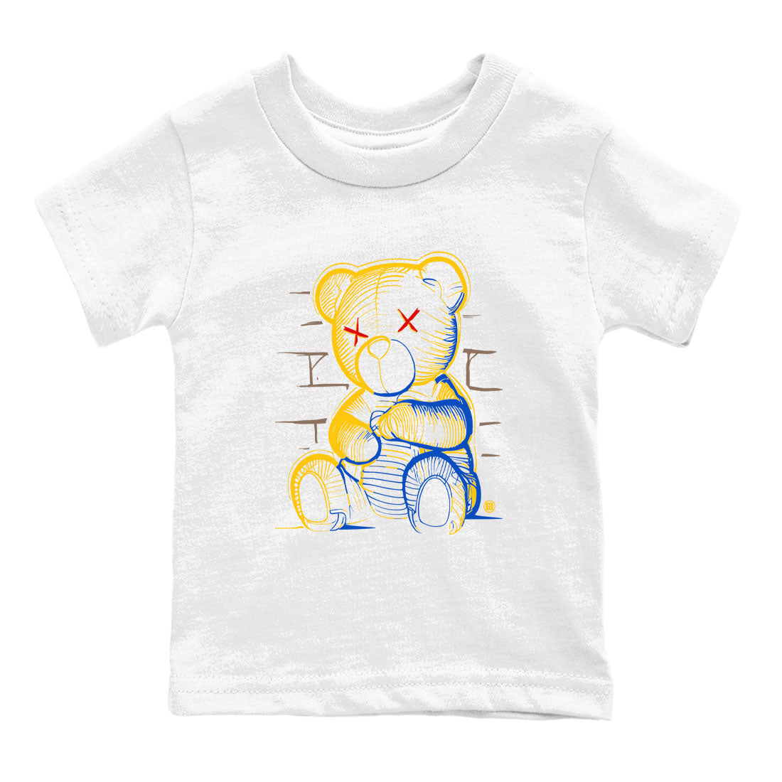 Neon Bear snkmatch Tees Kids - Air Jordan 1 Travis Scott Canary