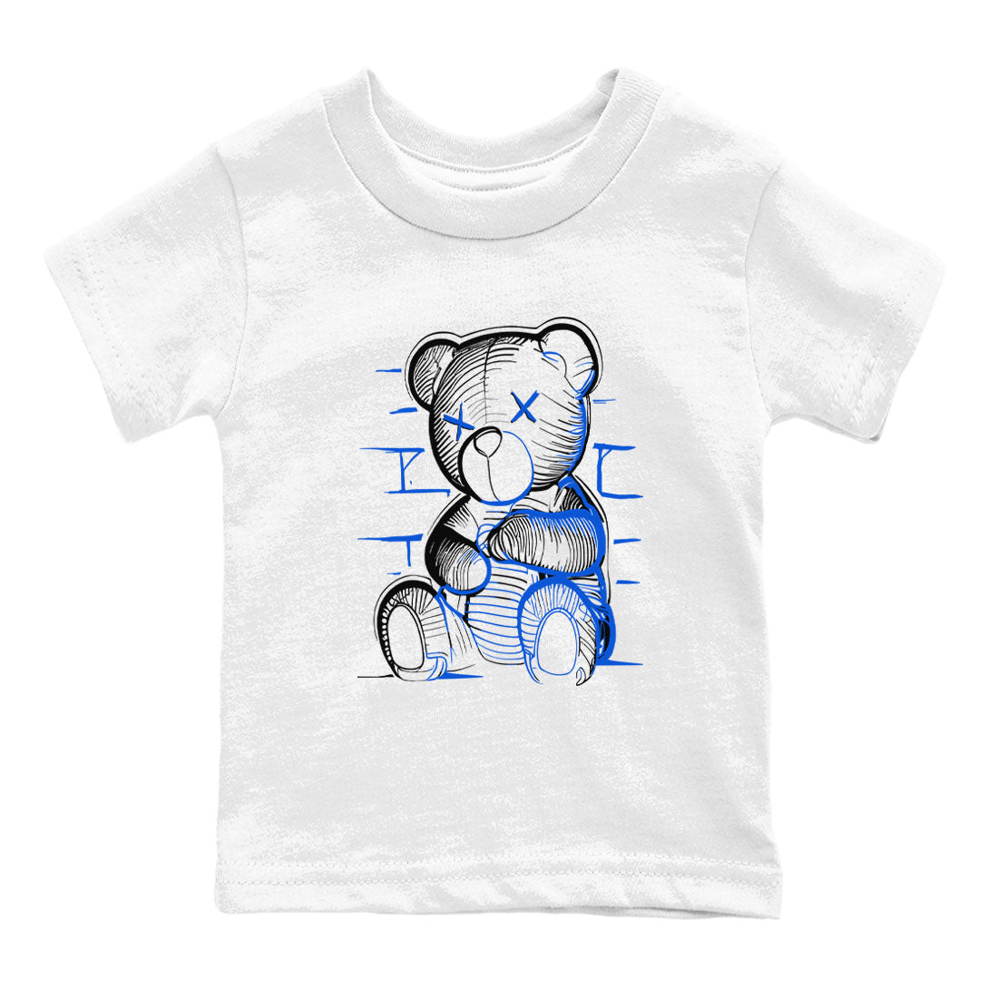 Neon Bear snkmatch Tees Kids - Air Jordan 11 Black and Varsity Royal