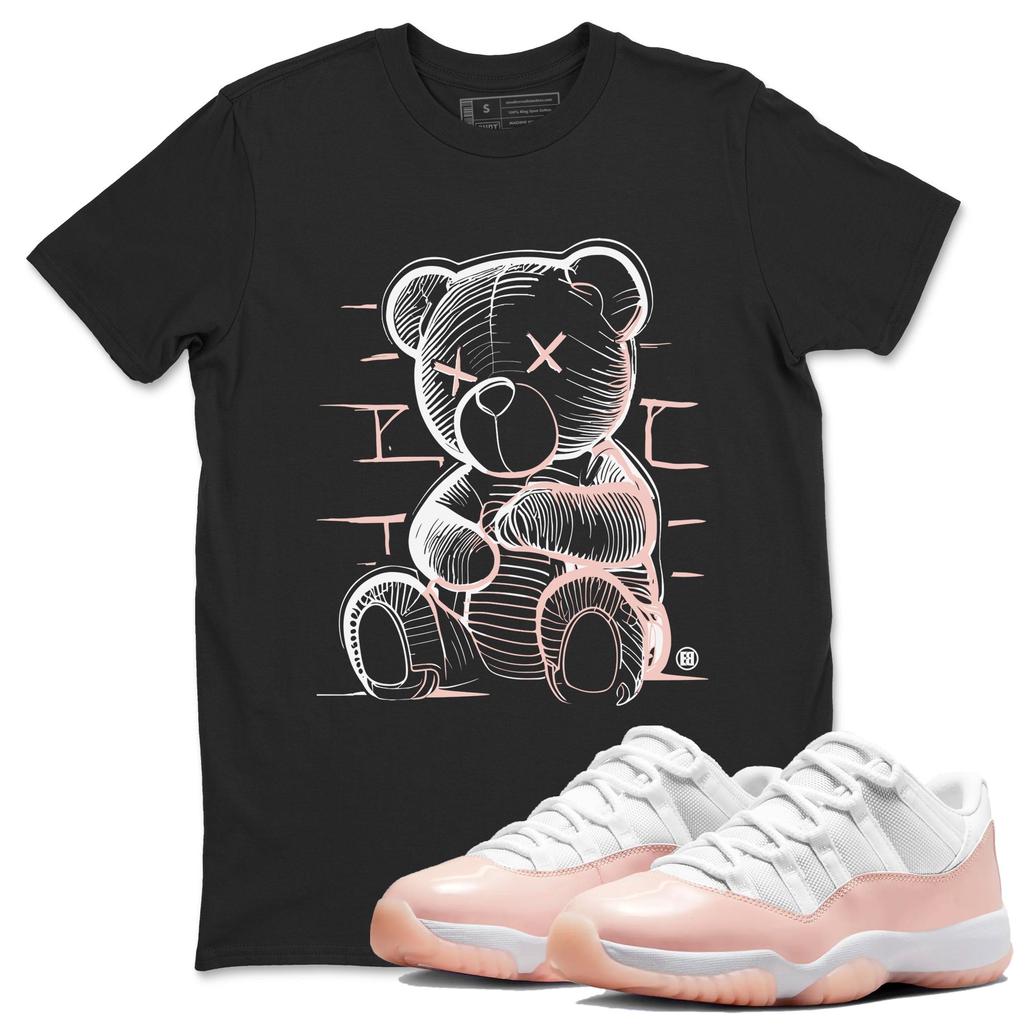 Neon Bear snkmatch Tees - Air Jordan 11 Legend Pink