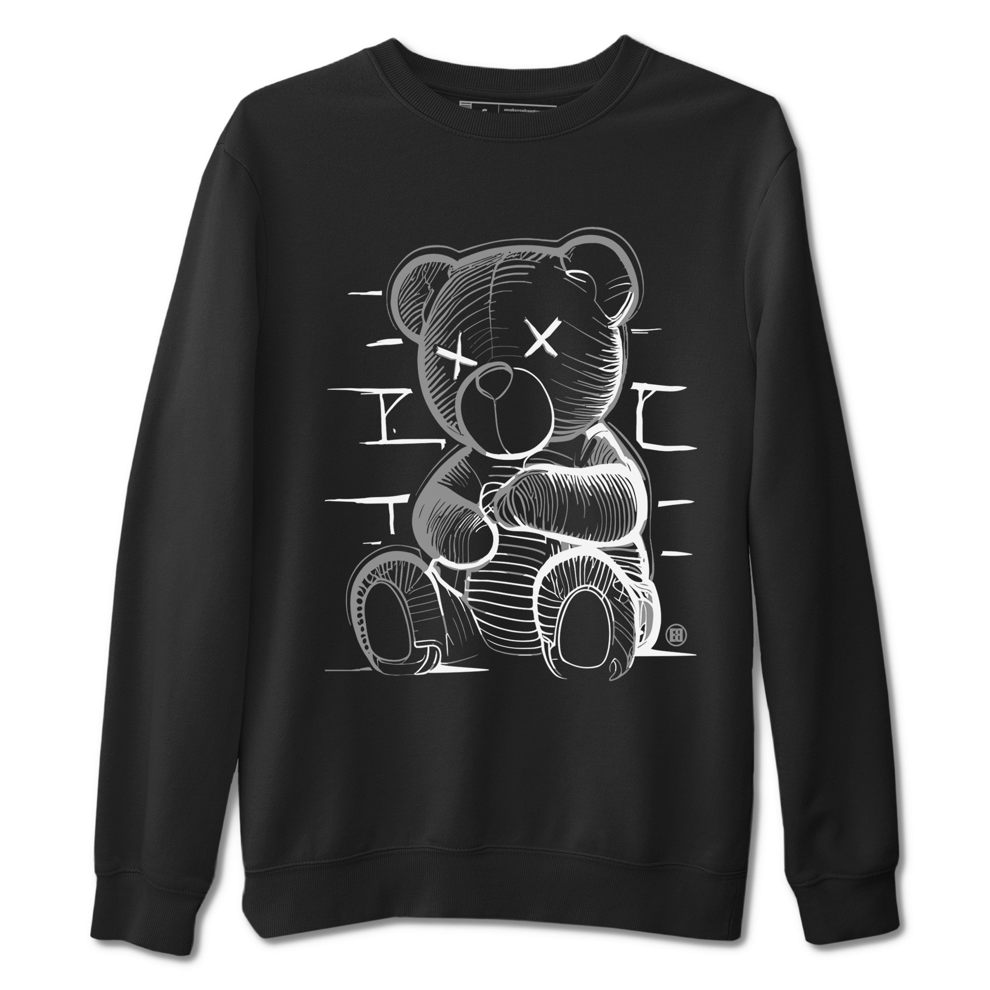 Neon Bear snkmatch Tees - Air Jordan 12 Black Wolf Grey