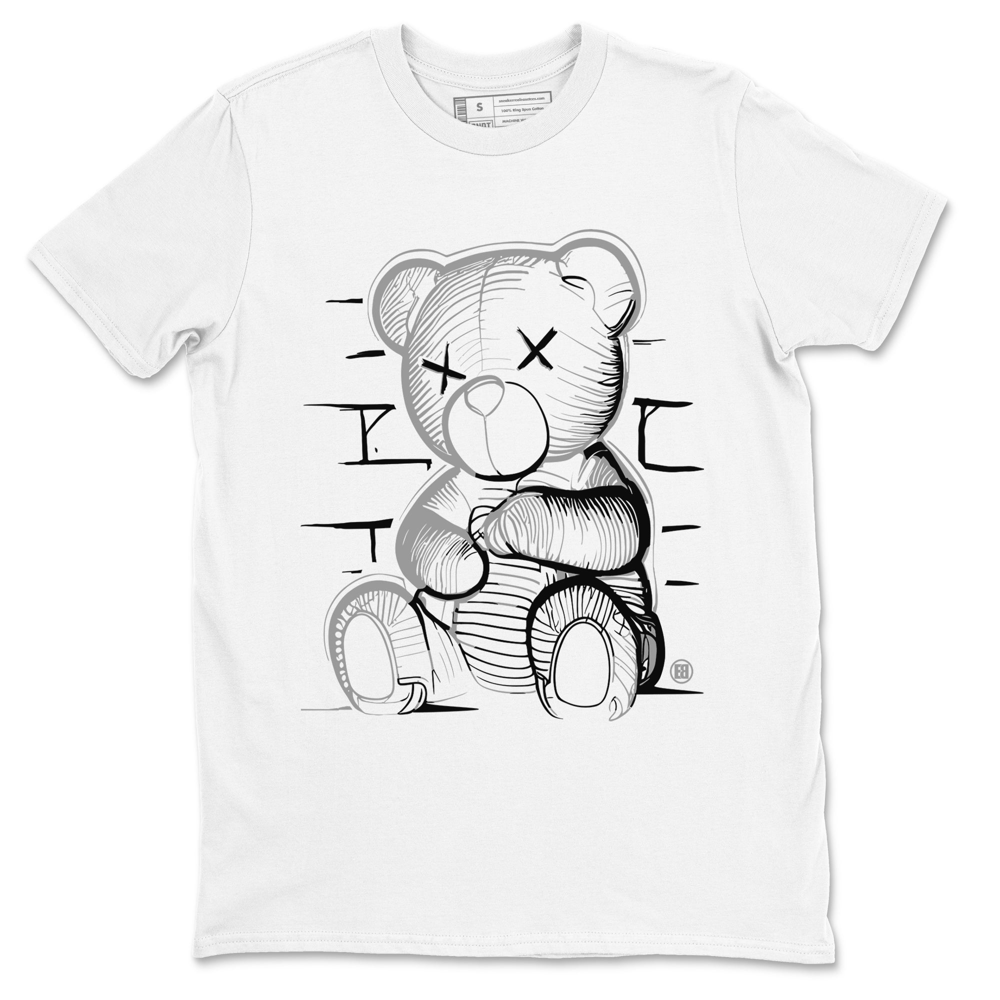 Neon Bear snkmatch Tees - Air Jordan 12 Black Wolf Grey