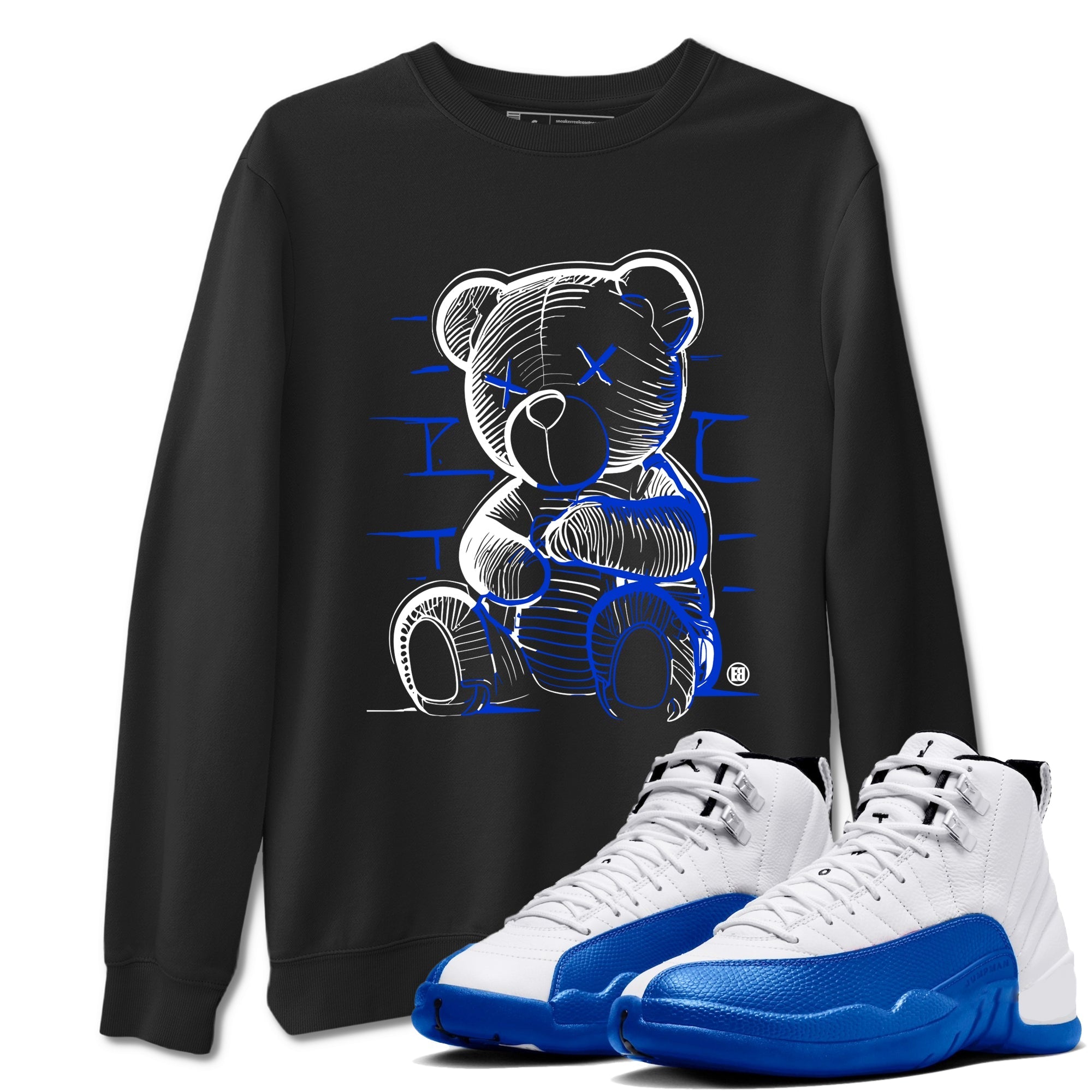 Neon Bear snkmatch Tees - Air Jordan 12 Blueberry