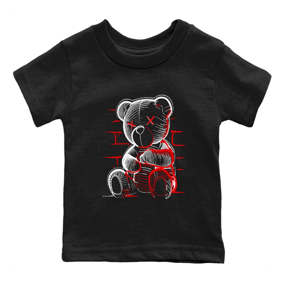 Neon Bear snkmatch Tee Kids - Air Jordan 12 Cherry