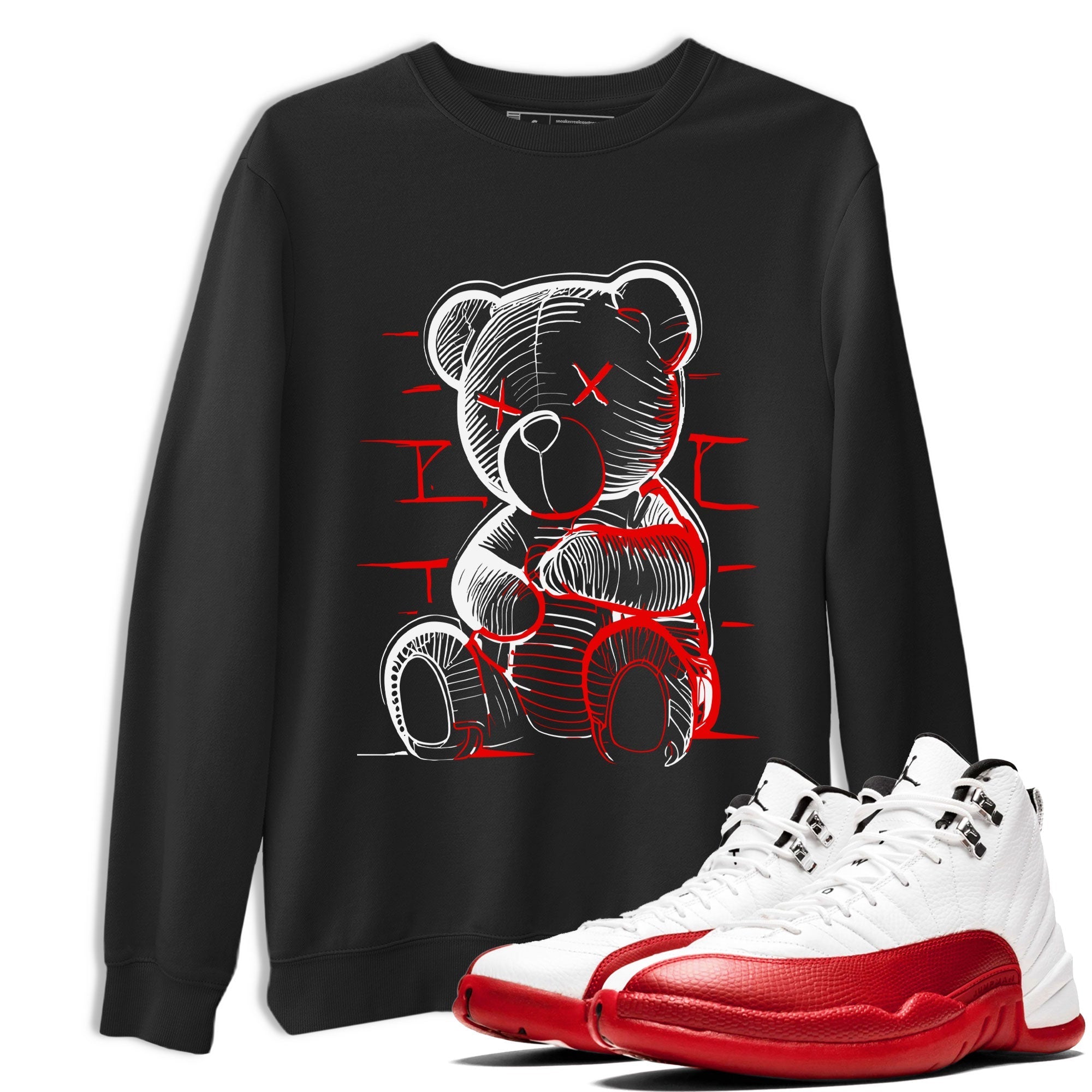 Neon Bear snkmatch Tee - Air Jordan 12 Cherry