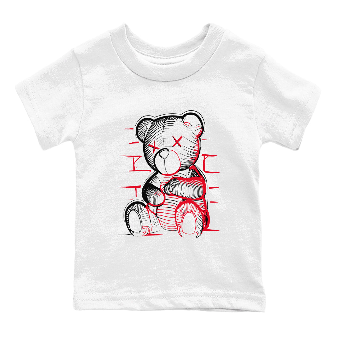 Neon Bear snkmatch Tees Kids - Air Jordan 12 Flu Game