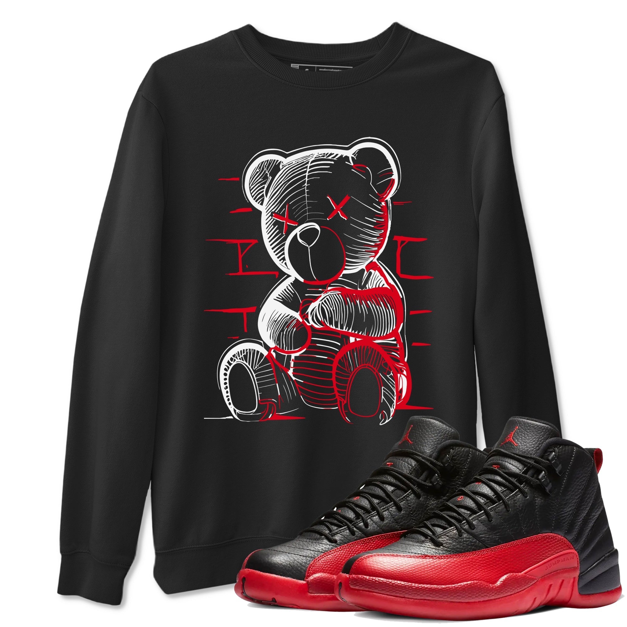 Neon Bear snkmatch Tees - Air Jordan 12 Flu Game