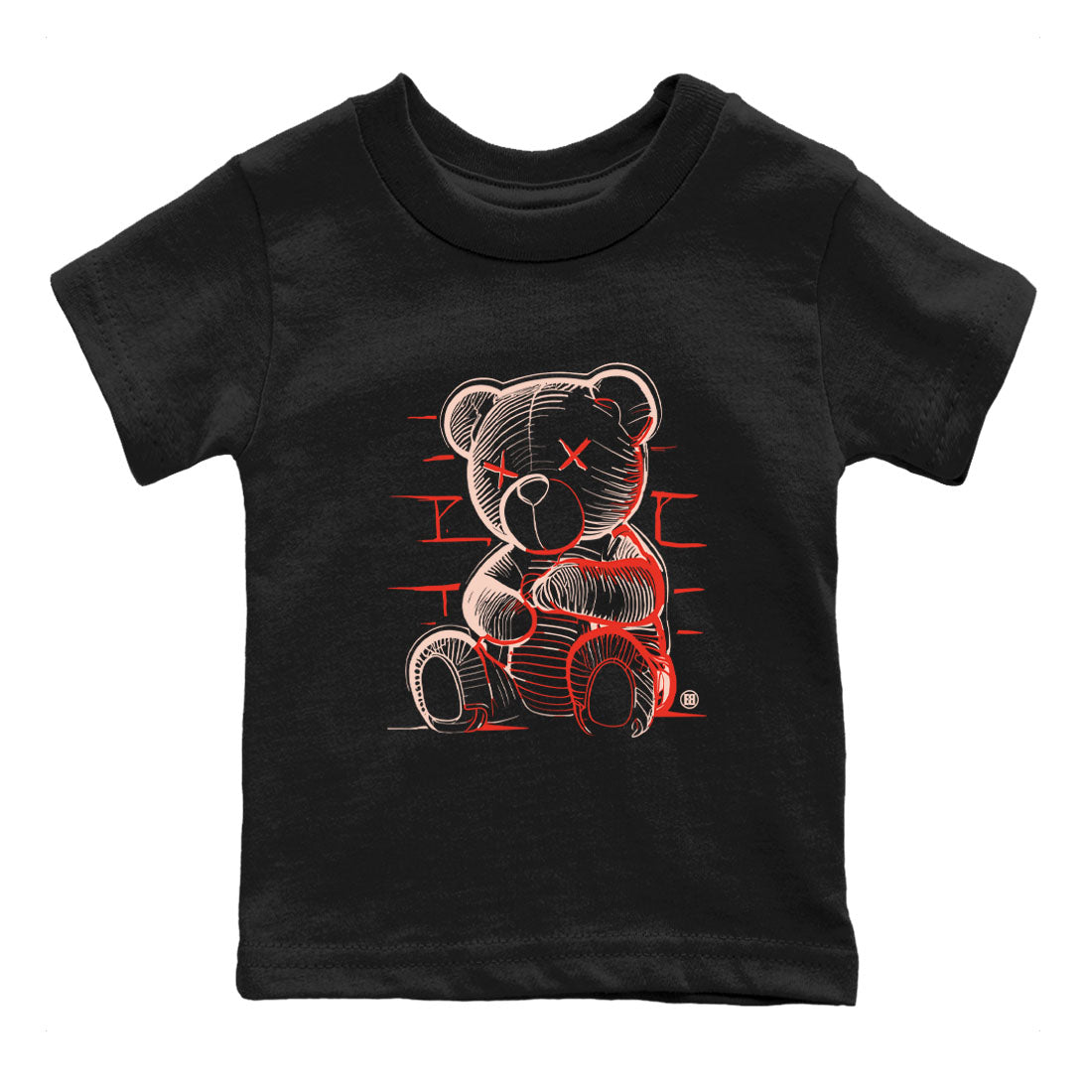 Neon Bear snkmatch Tees Kids - Air Jordan 13 Dune Red