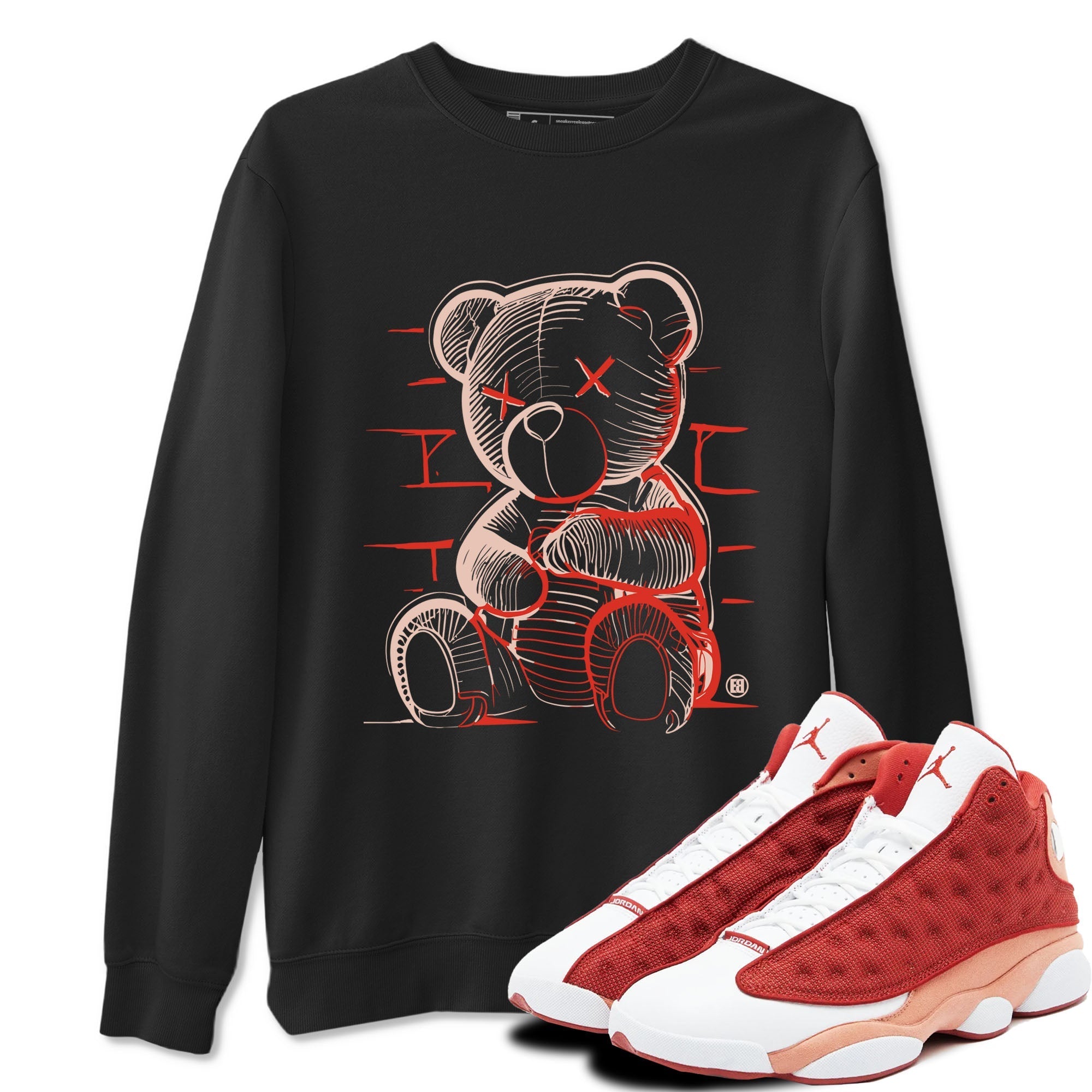 Neon Bear snkmatch Tees - Air Jordan 13 Dune Red