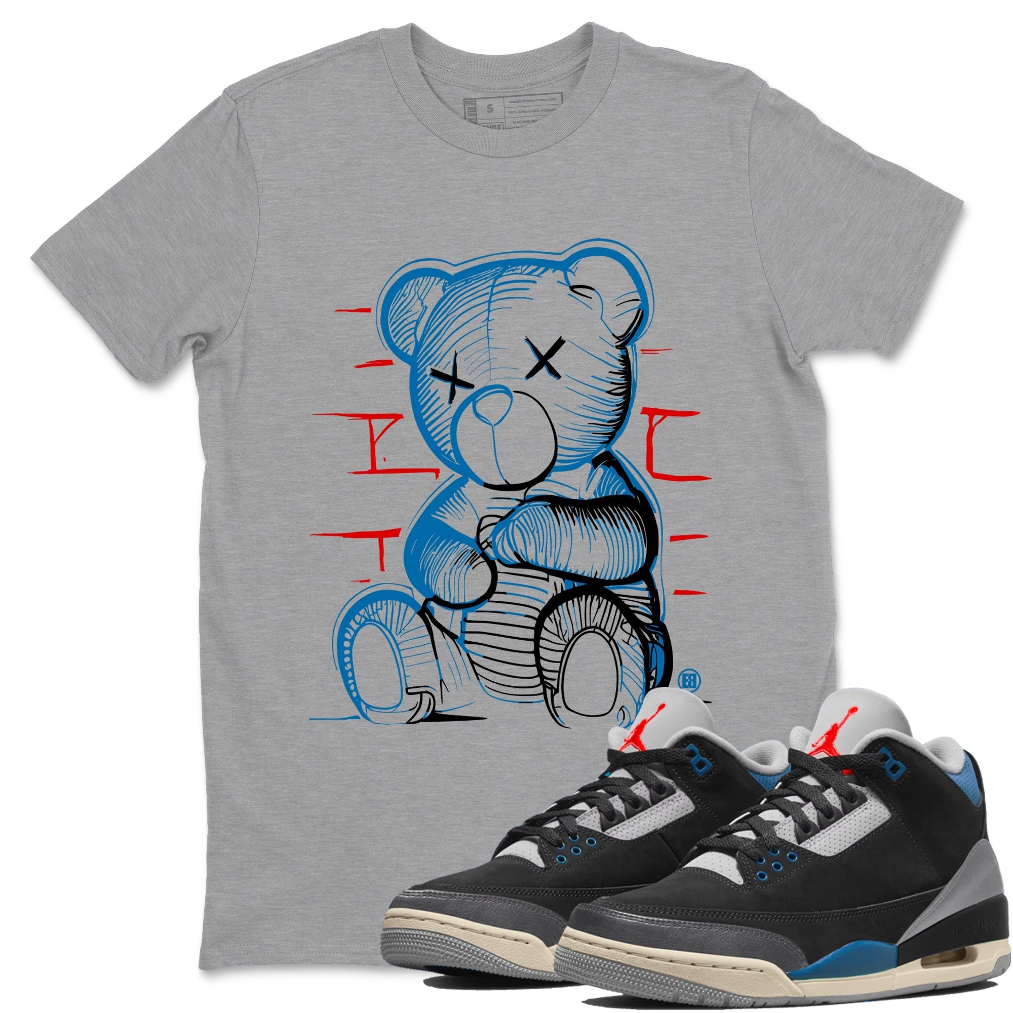 Neon Bear snkmatch Tees - Air Jordan 3 Rare Air