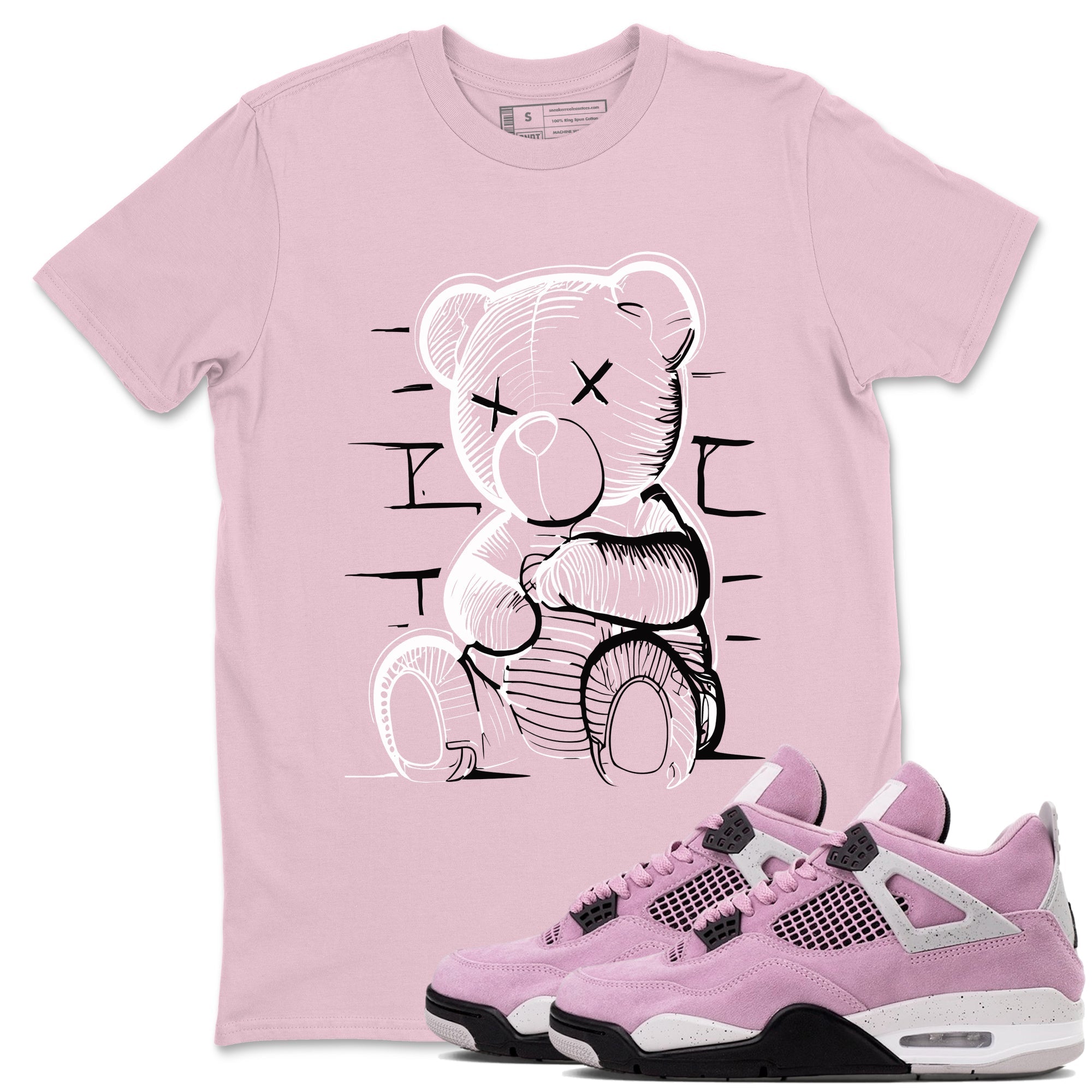 Neon Bear snkmatch Tees - Air Jordan 4 Orchid