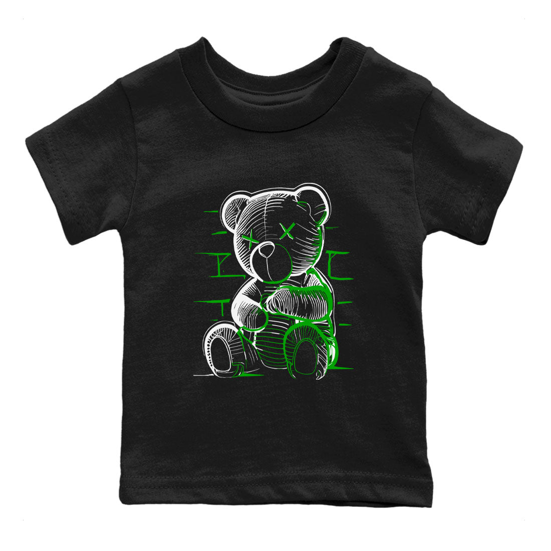 Neon Bear snkmatch Tee Kids - Air Jordan 5 Lucky Green