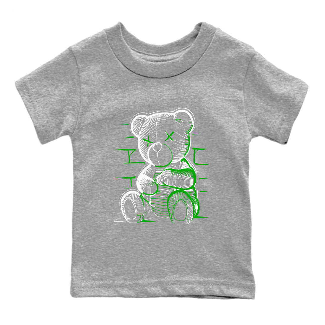 Neon Bear snkmatch Tee Kids - Air Jordan 5 Lucky Green