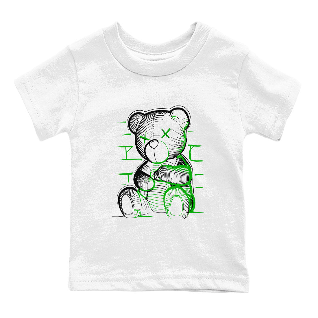Neon Bear snkmatch Tee Kids - Air Jordan 5 Lucky Green