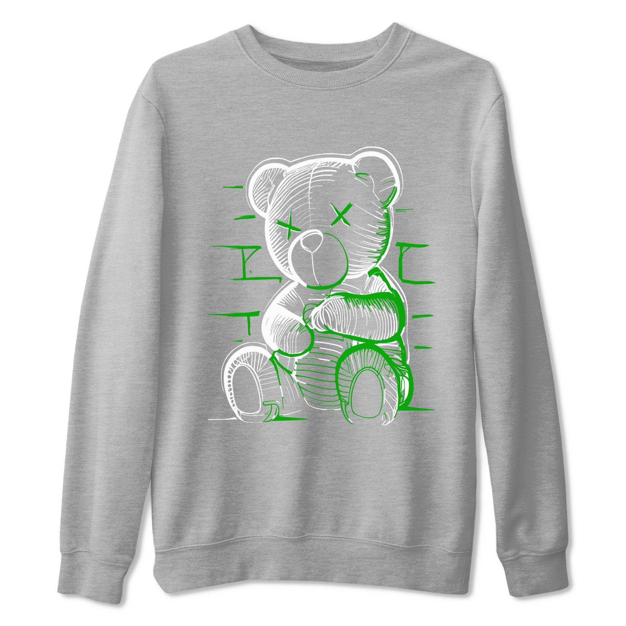 Neon Bear snkmatch Tee - Air Jordan 5 Lucky Green