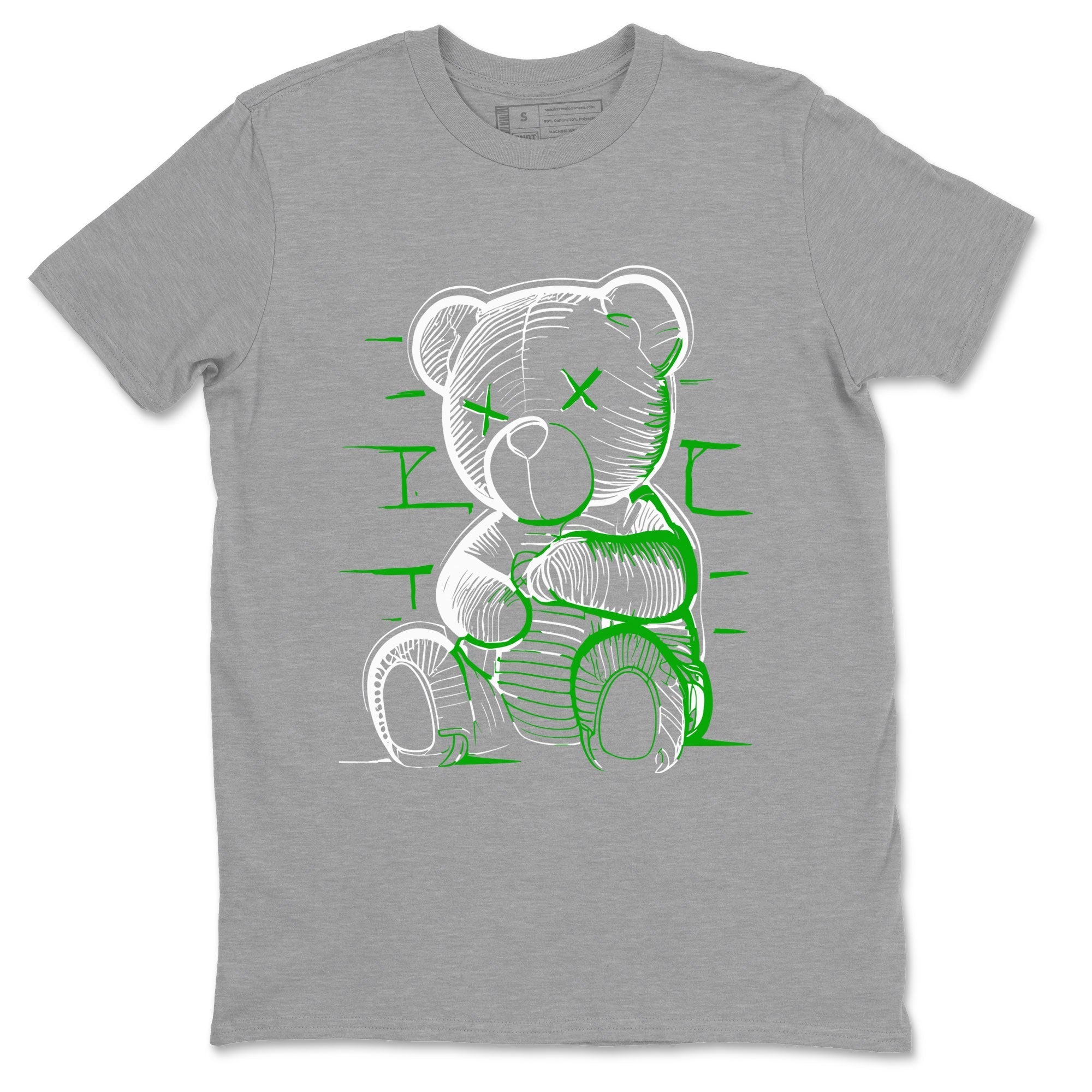 Neon Bear snkmatch Tee - Air Jordan 5 Lucky Green