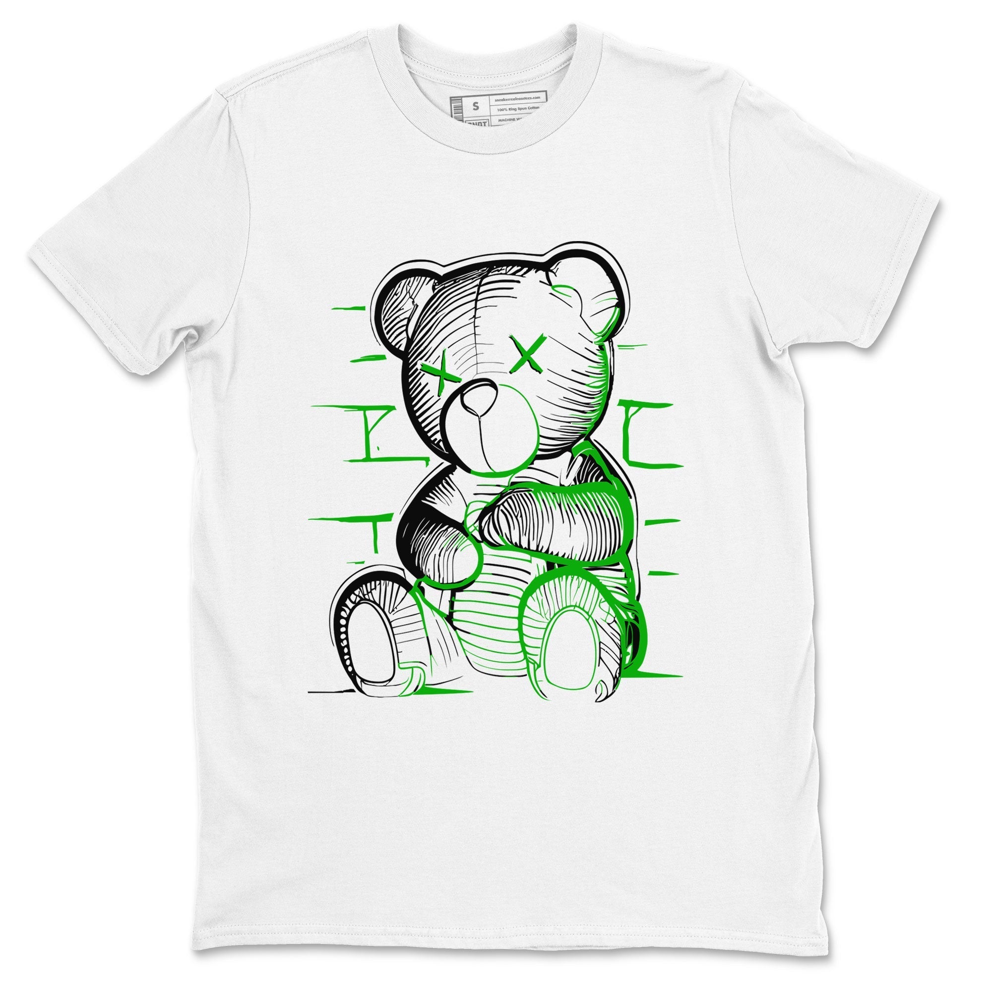 Neon Bear snkmatch Tee - Air Jordan 5 Lucky Green