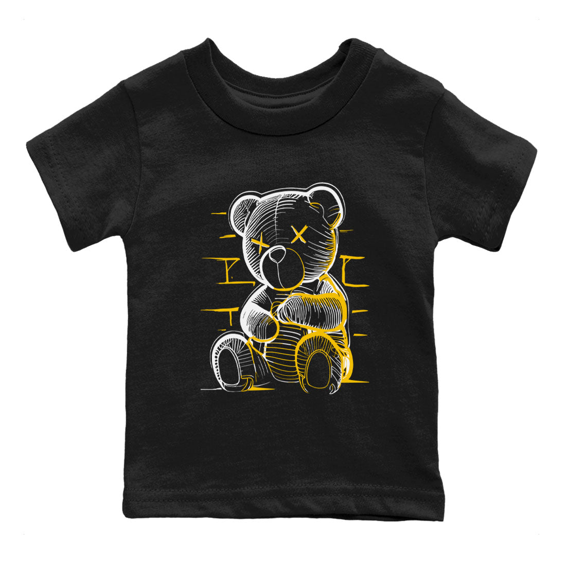Neon Bear snkmatch Tees Kids - Air Jordan 6 Yellow Ochre