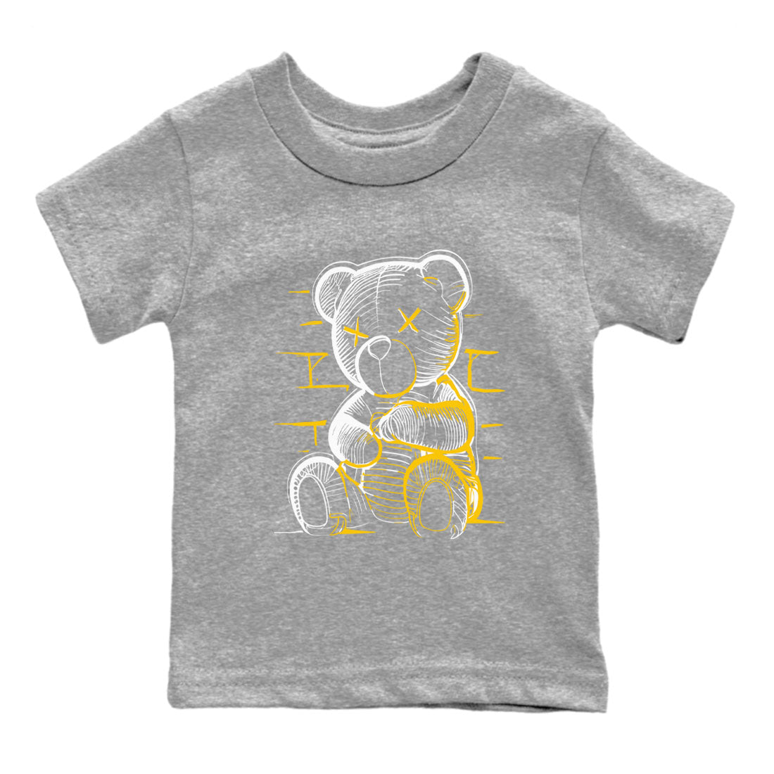 Neon Bear snkmatch Tees Kids - Air Jordan 6 Yellow Ochre
