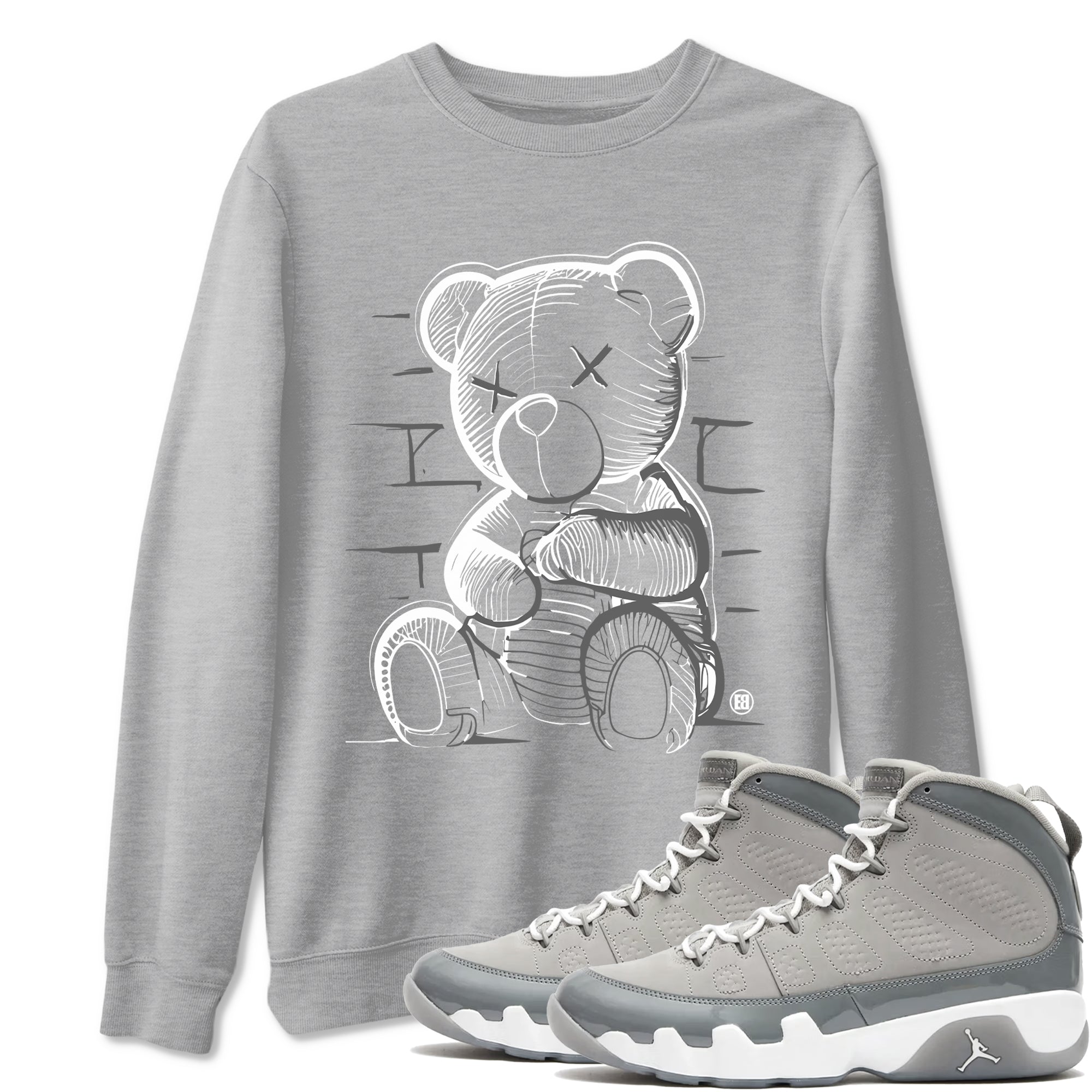 Neon Bear snkmatch Tees - Air Jordan 9 Cool Grey