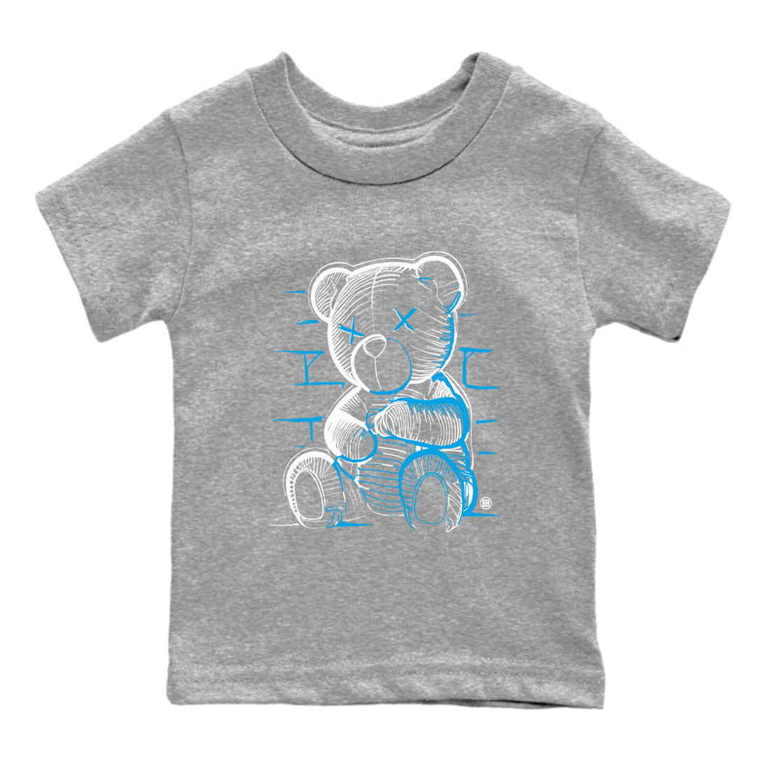 Neon Bear snkmatch Tees Kids - Air Jordan 9 Powder Blue