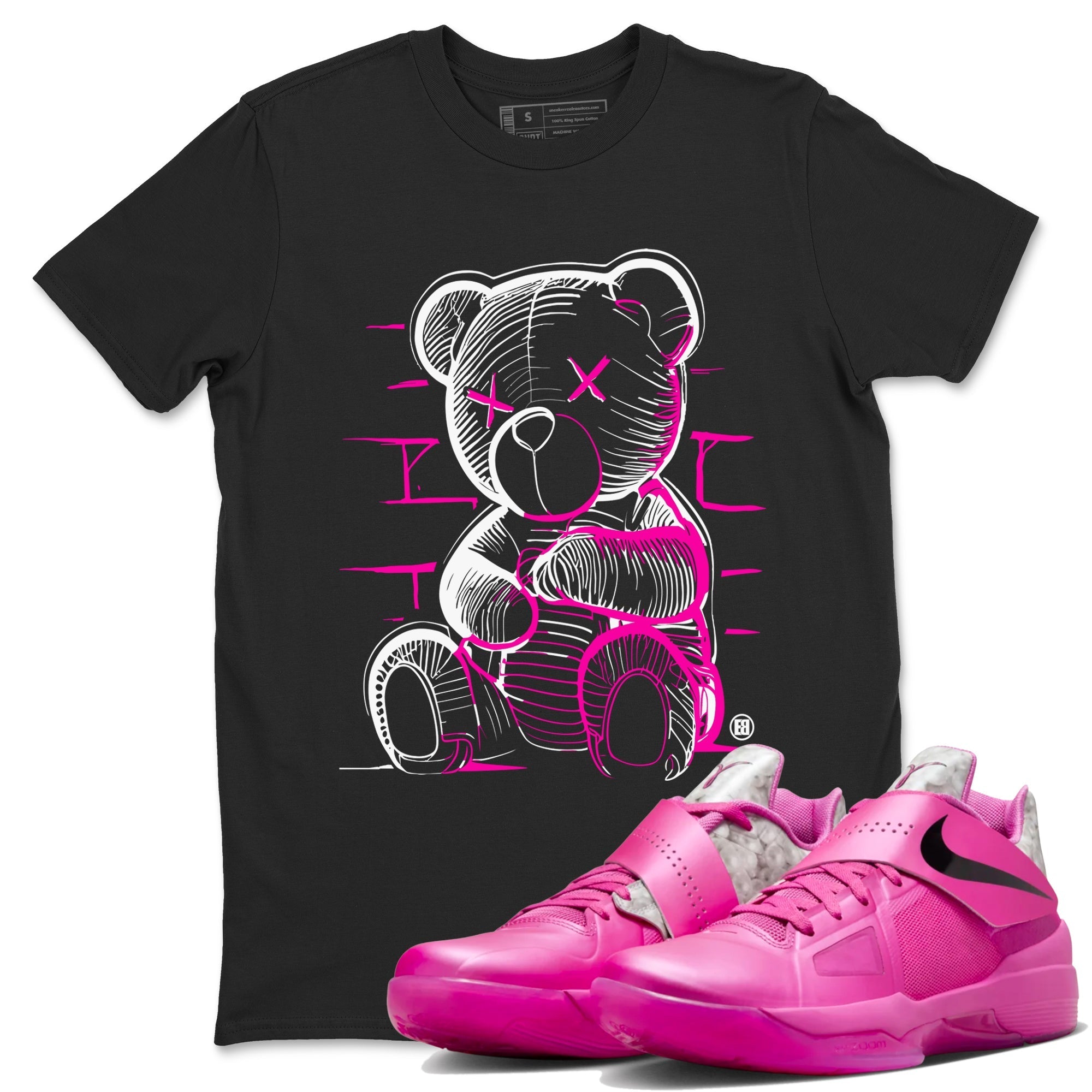 Neon Bear snkmatch Tees - Nike KD 4 Aunt Pearl