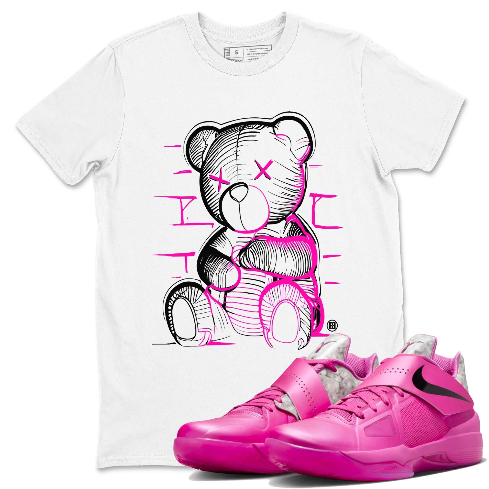 Neon Bear snkmatch Tees - Nike KD 4 Aunt Pearl