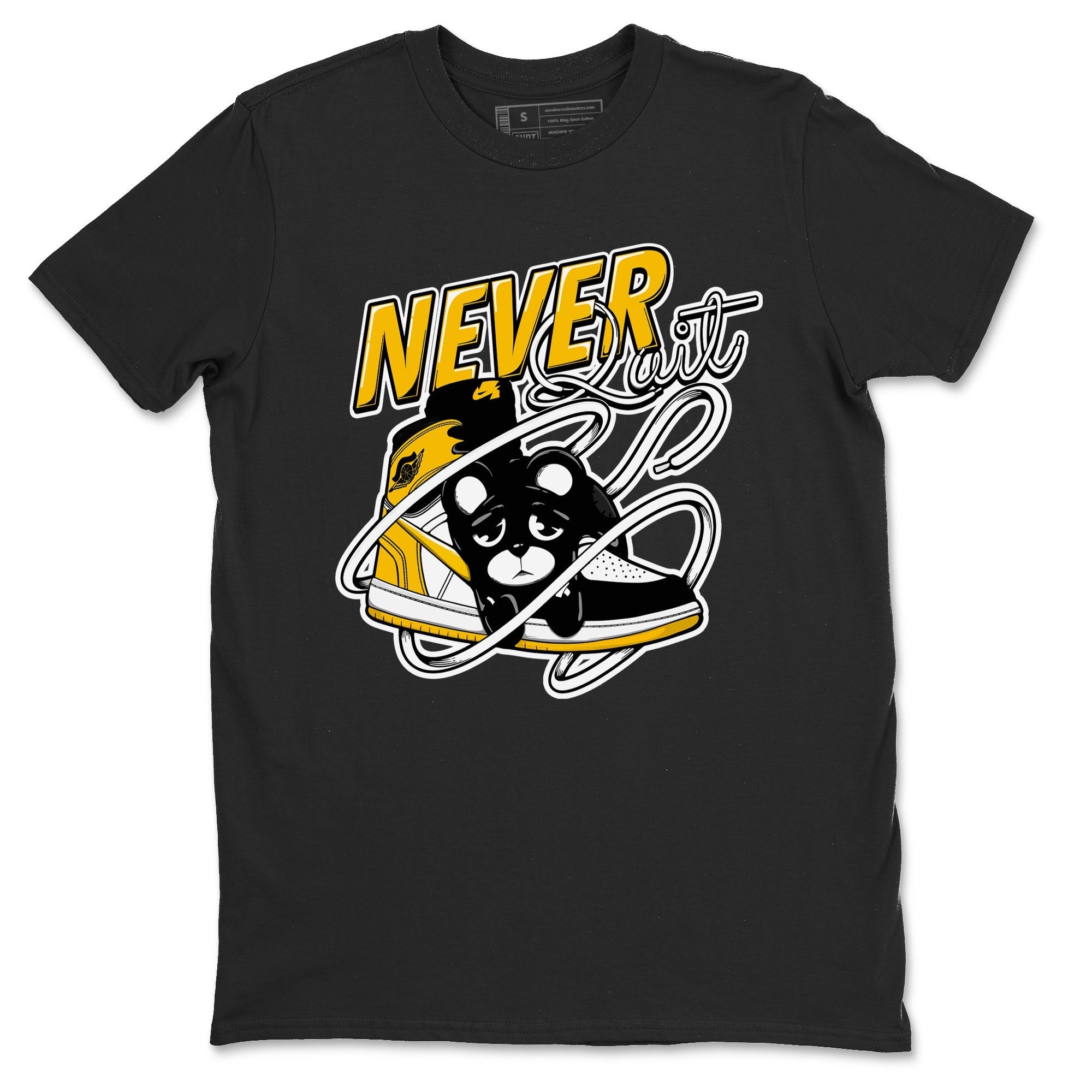 Never Quit snkmatch Tees - Air Jordan 1 Yellow Ochre