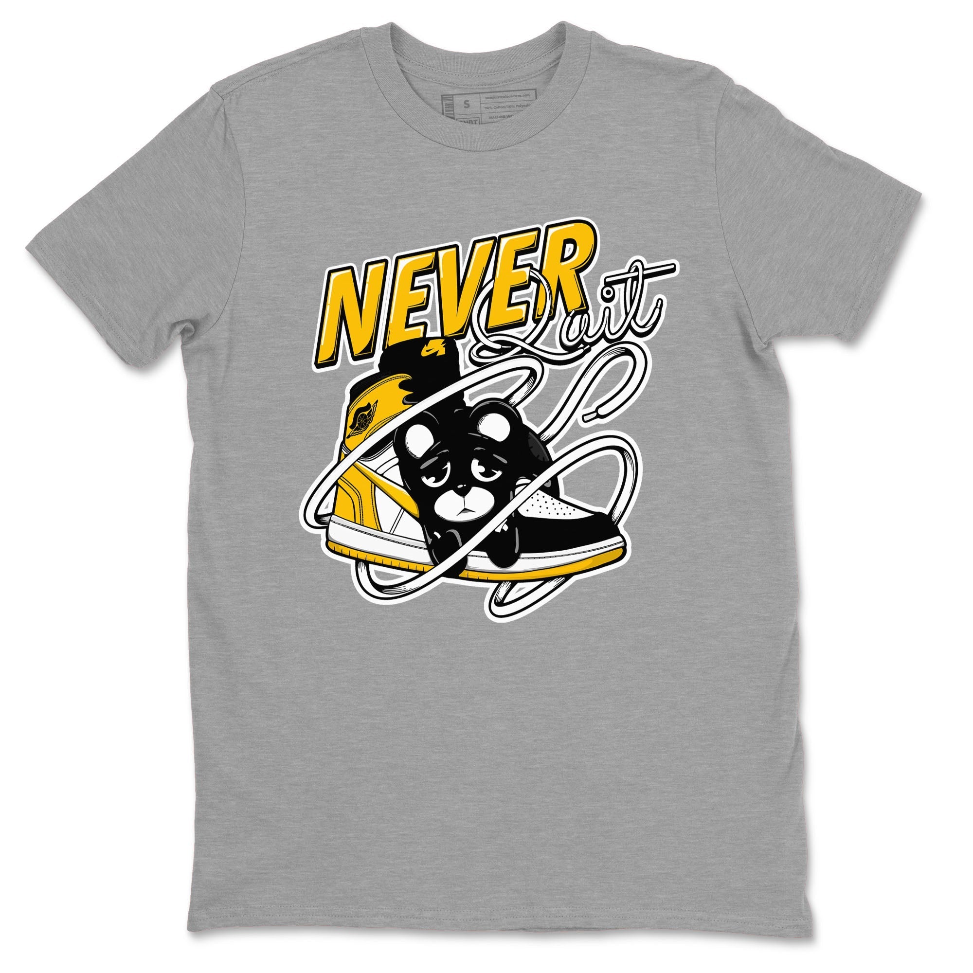 Never Quit snkmatch Tees - Air Jordan 1 Yellow Ochre