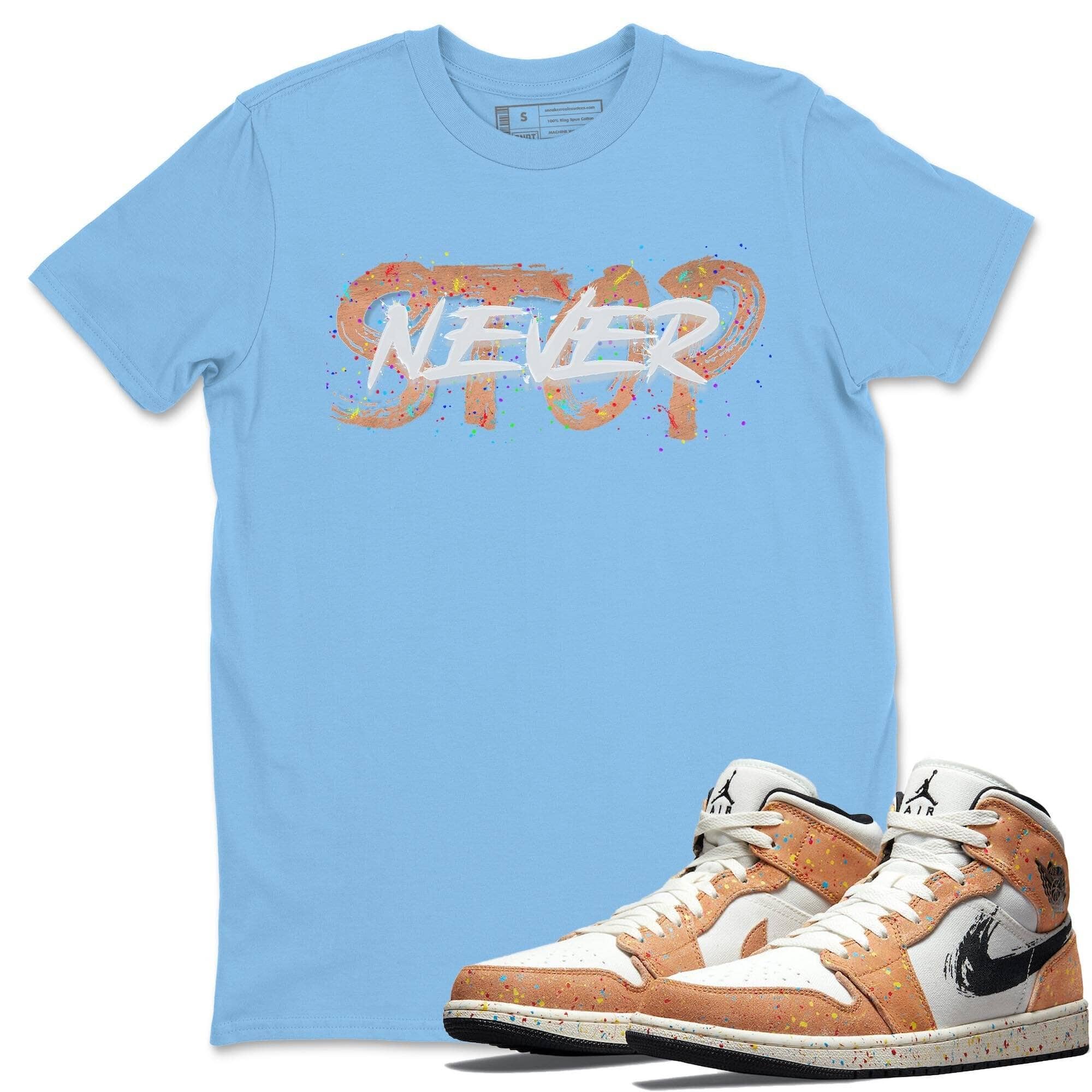 Never Stop Unisex Tops - Air Jordan 1 Brushstroke