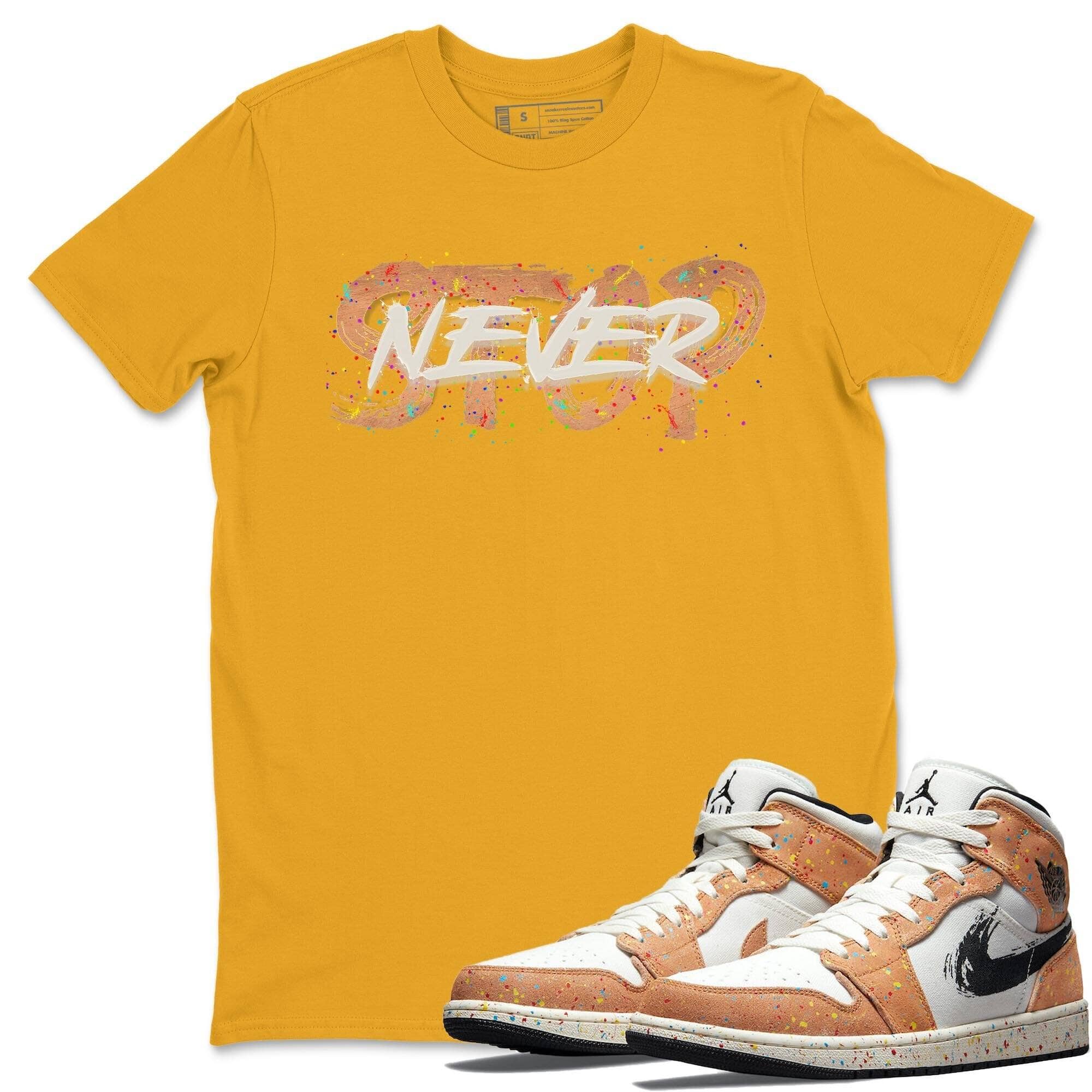 Never Stop Unisex Tops - Air Jordan 1 Brushstroke
