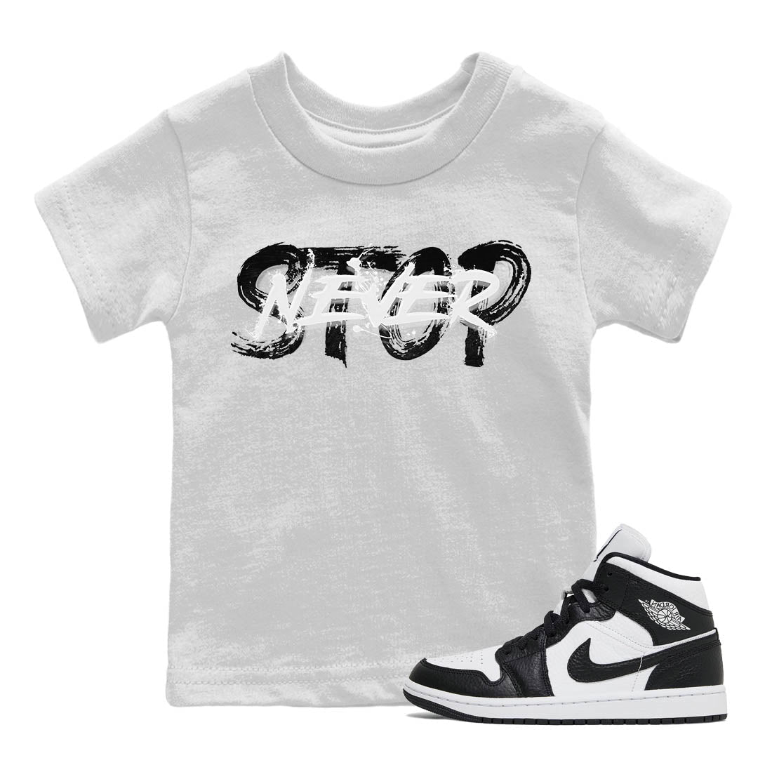 Never Stop Kids Tops - Air Jordan 1 Homage
