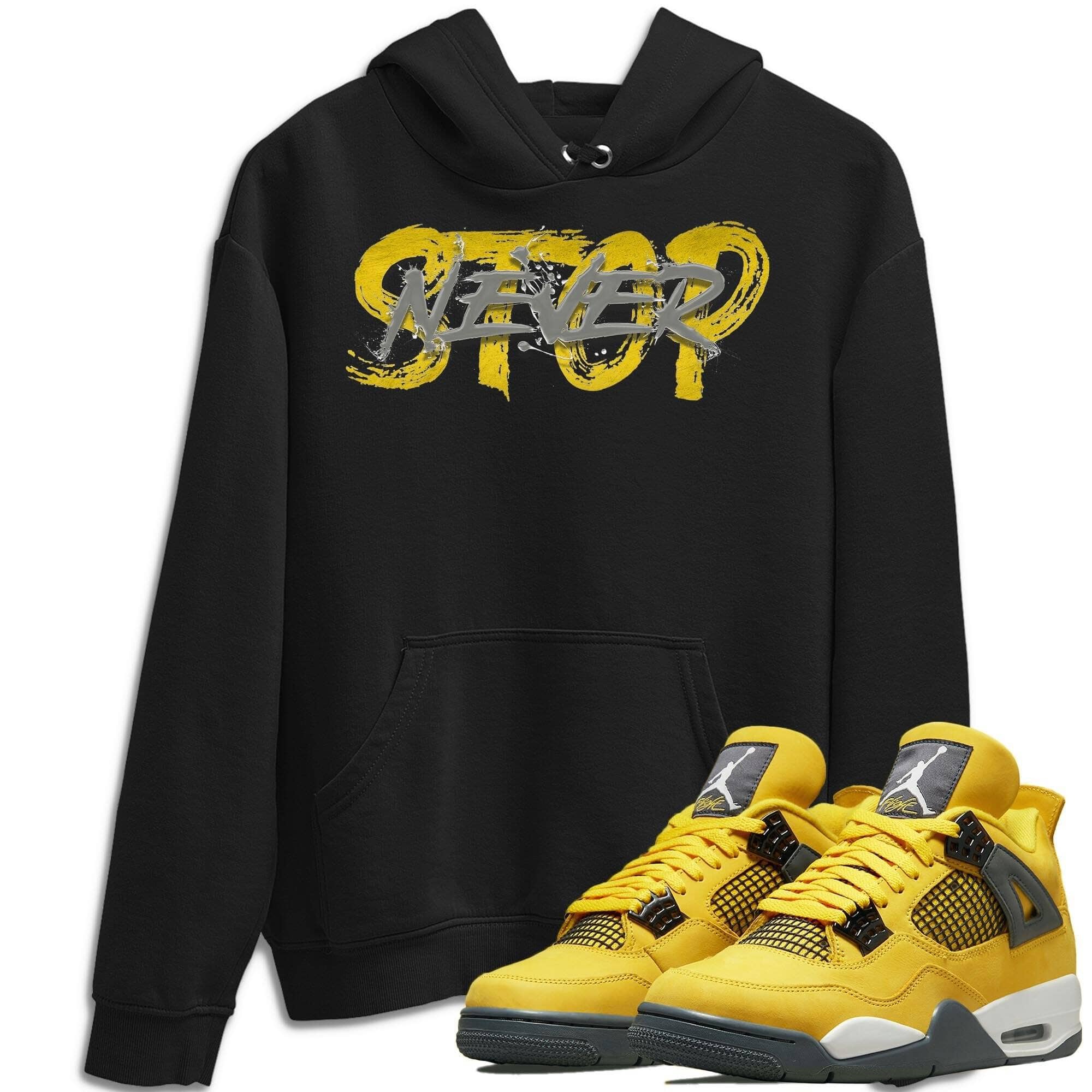 Never Stop Unisex Tops - Air Jordan 4 Lightning