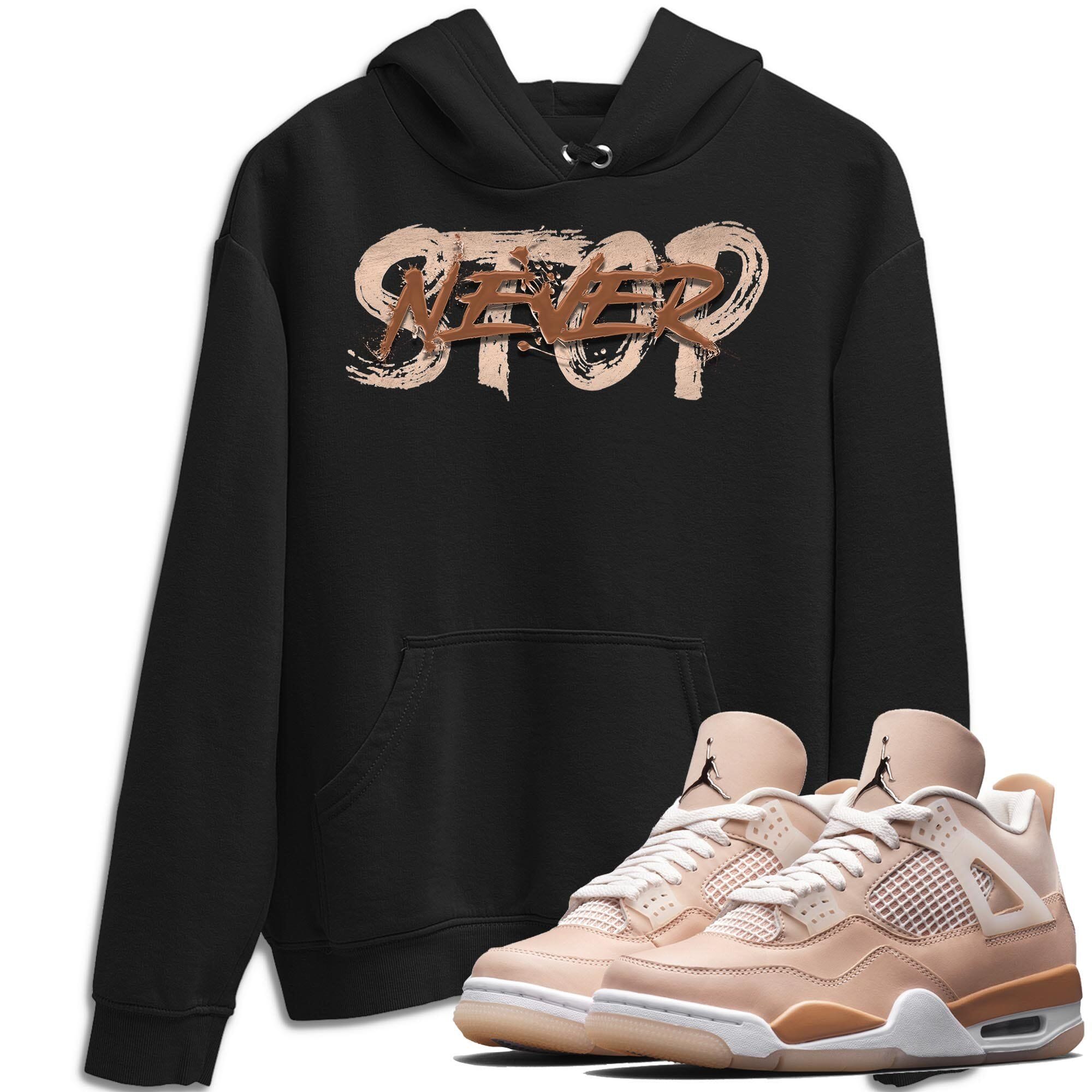 Never Stop Unisex Tops - Air Jordan 4 Shimmer
