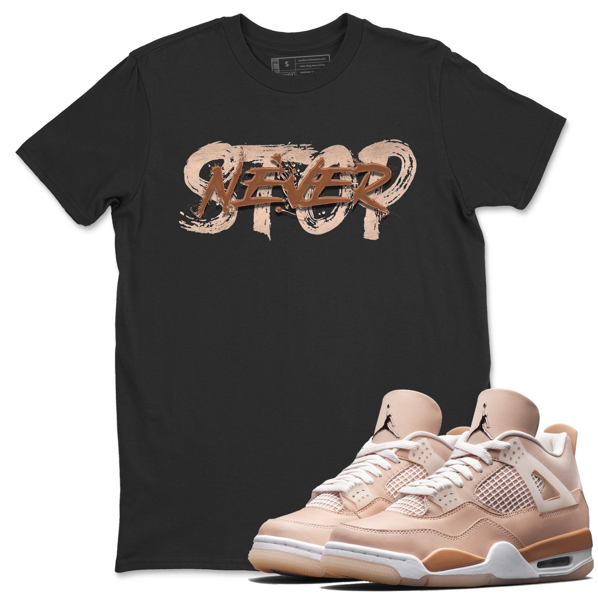 Never Stop Unisex Tops - Air Jordan 4 Shimmer