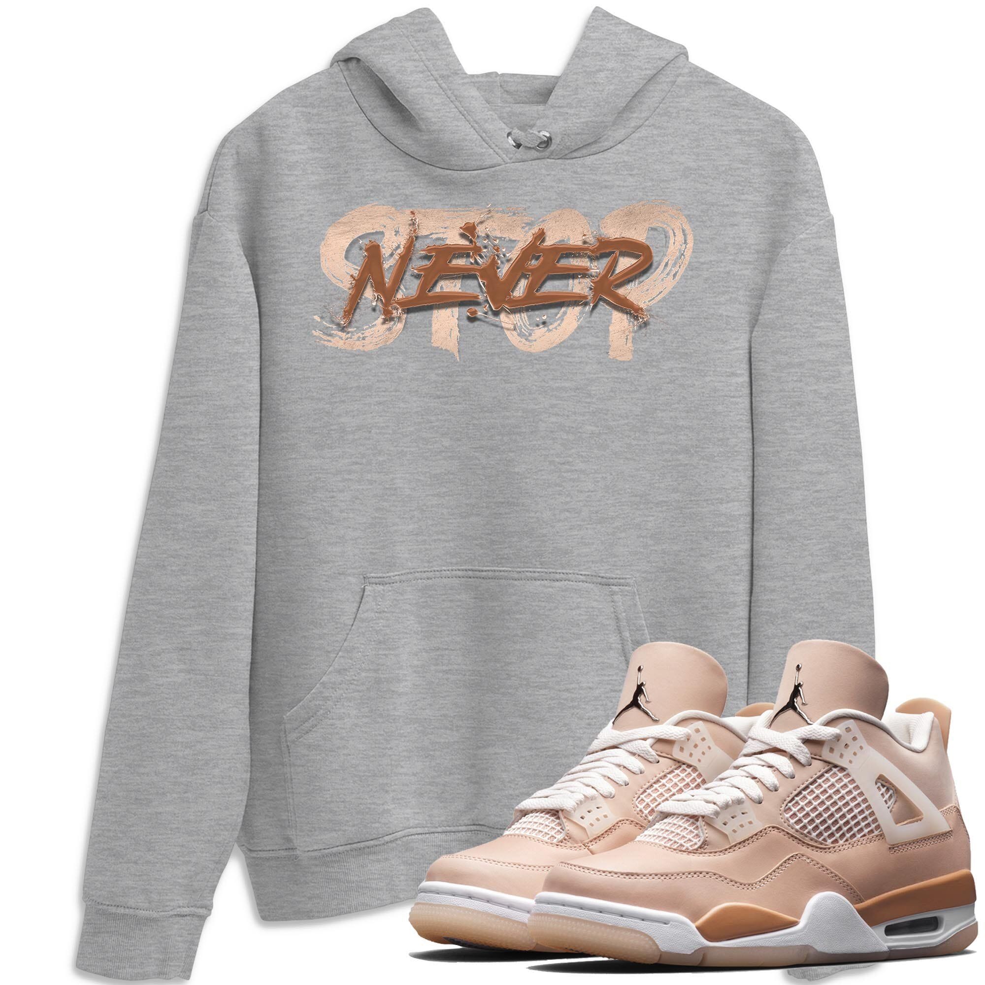 Never Stop Unisex Tops - Air Jordan 4 Shimmer