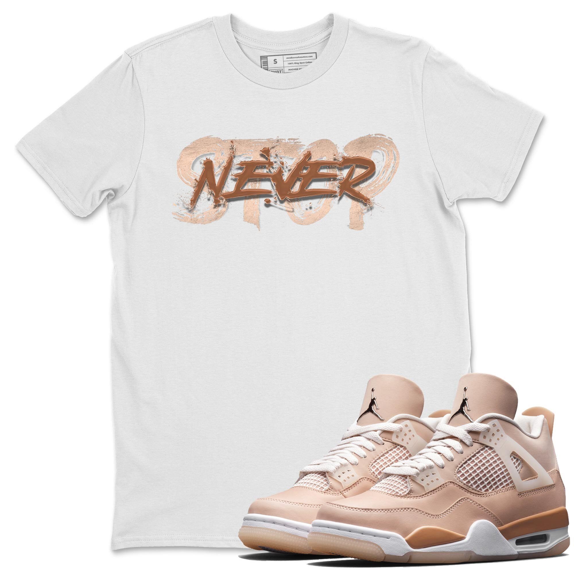 Never Stop Unisex Tops - Air Jordan 4 Shimmer