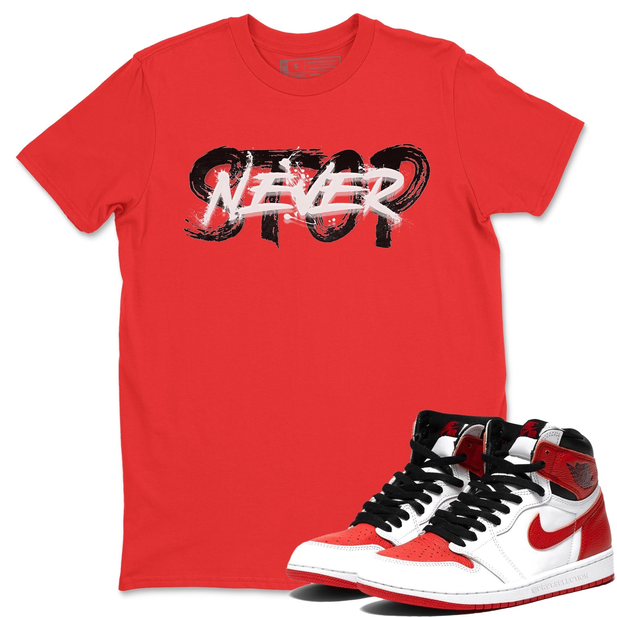 Never Stop Unisex Tops - Air Jordan 1 Heritage